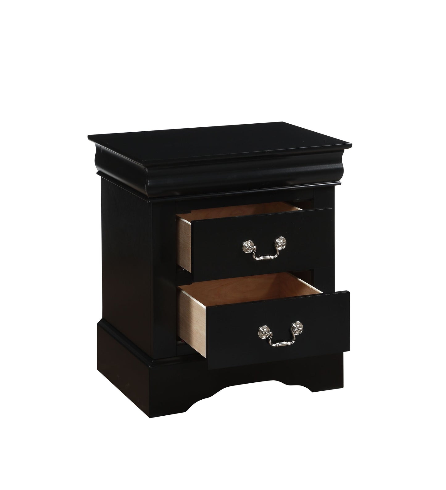 Louis Philippe III Nightstand in Black 19503