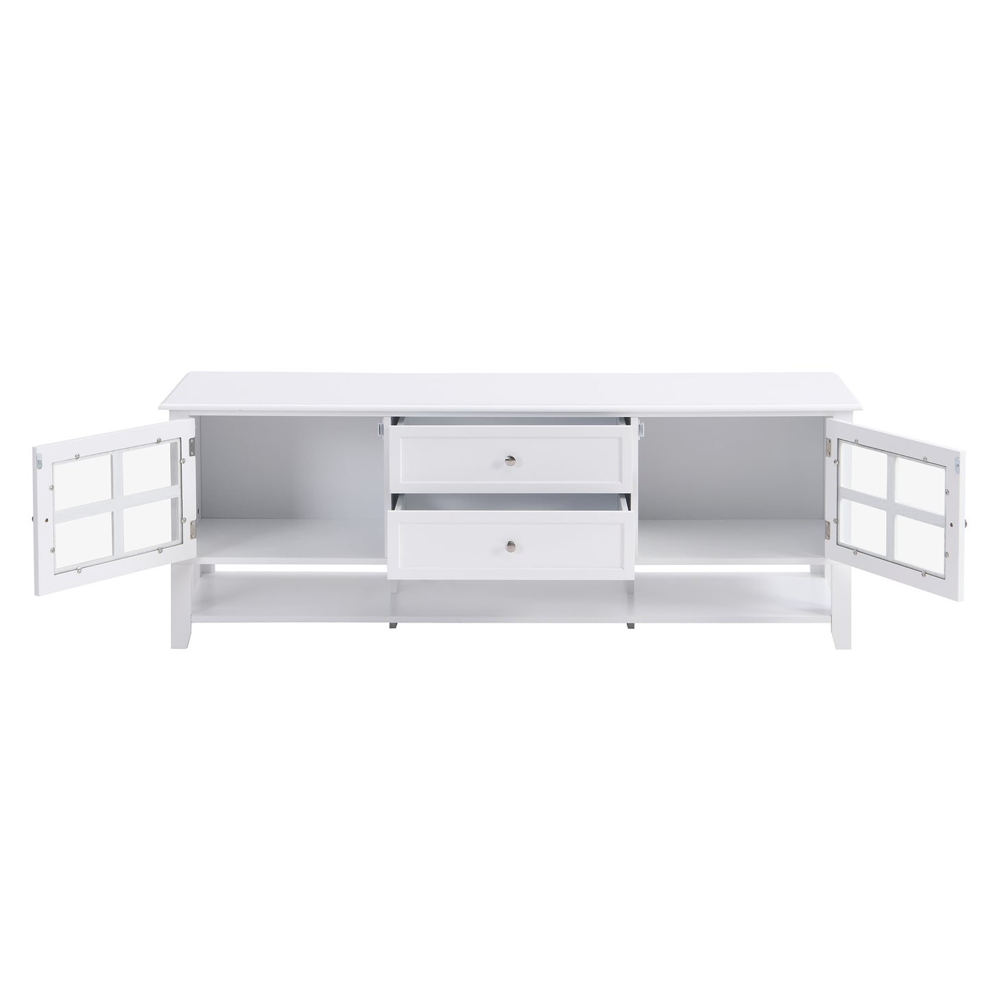 Elegant 60-Inch TV Stand with Versatile Storage Options and Contemporary Style