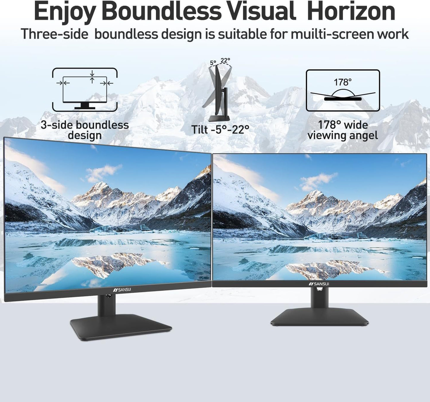 Enhance your Visual Experience with Sansui 24 Full HD Monitor