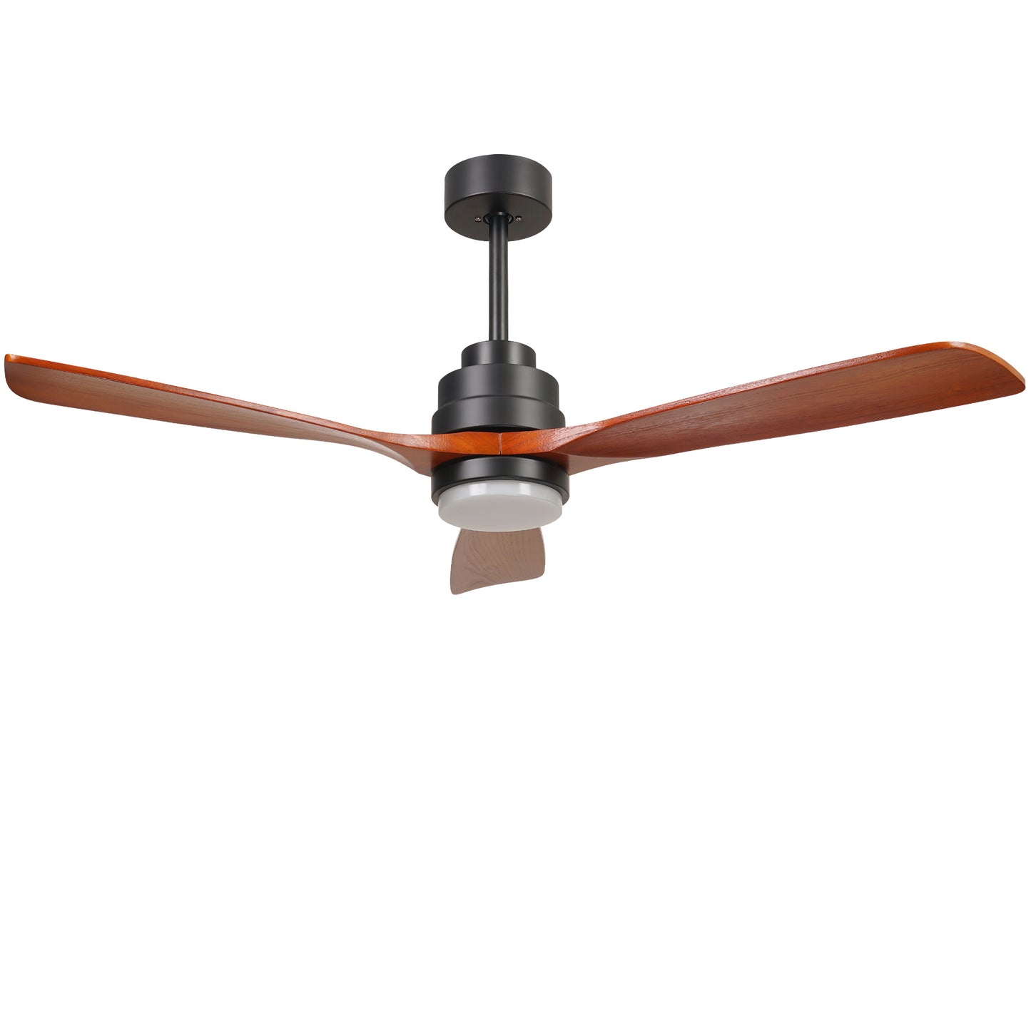 52-Inch Wood Ceiling Fan with Lights and Remote Control