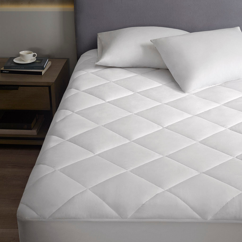 Microfiber with HeiQ Smart Temp Treament Waterproof Mattress Pad