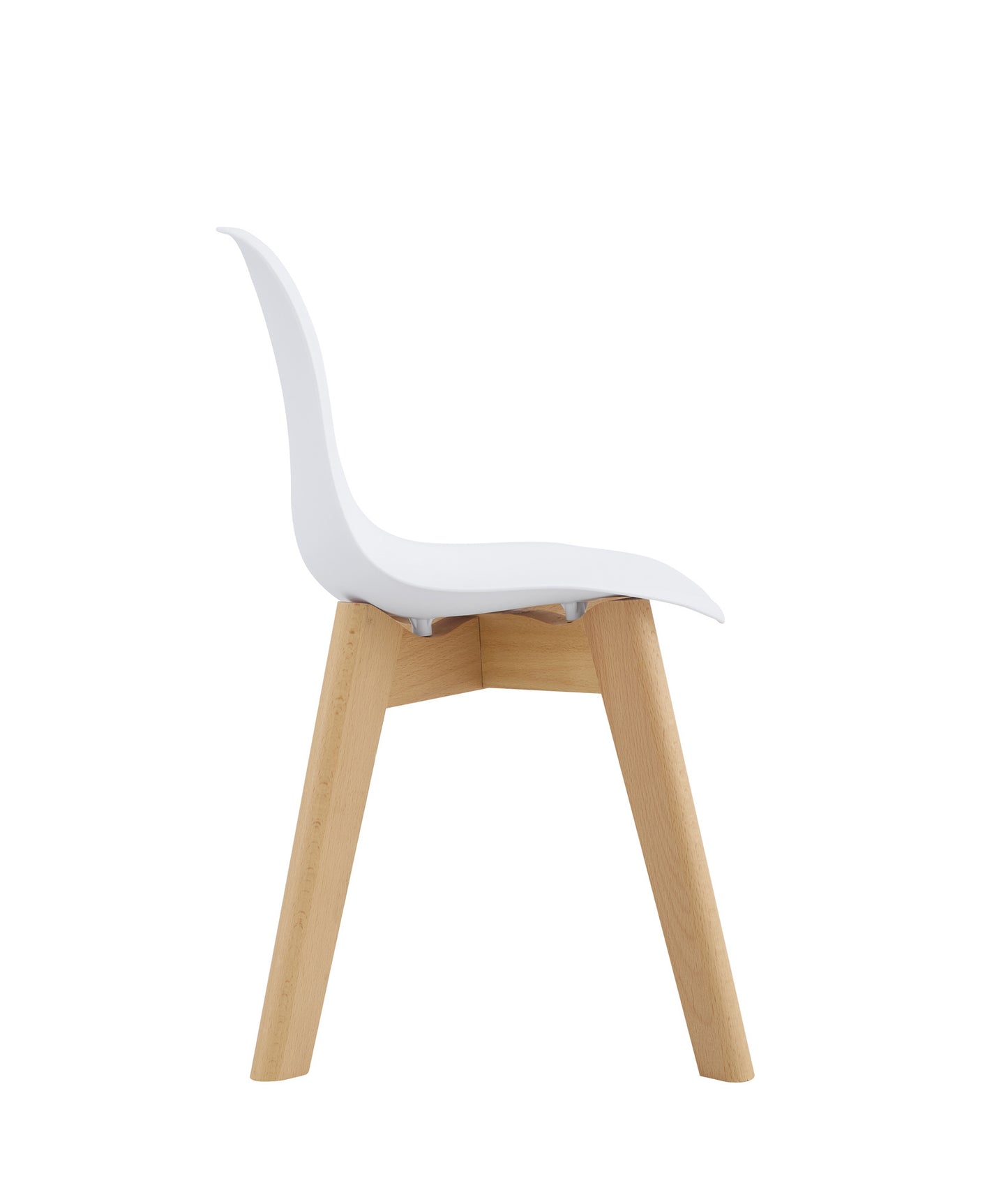 BB chair ,wood leg; Modern Kids Chair (Set of 2)  WHITE, 2 pcs per set