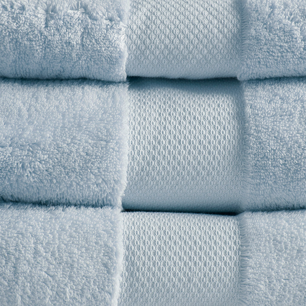 Luxurious Madison Park 6-Piece Turkish Cotton Bath Towel Set