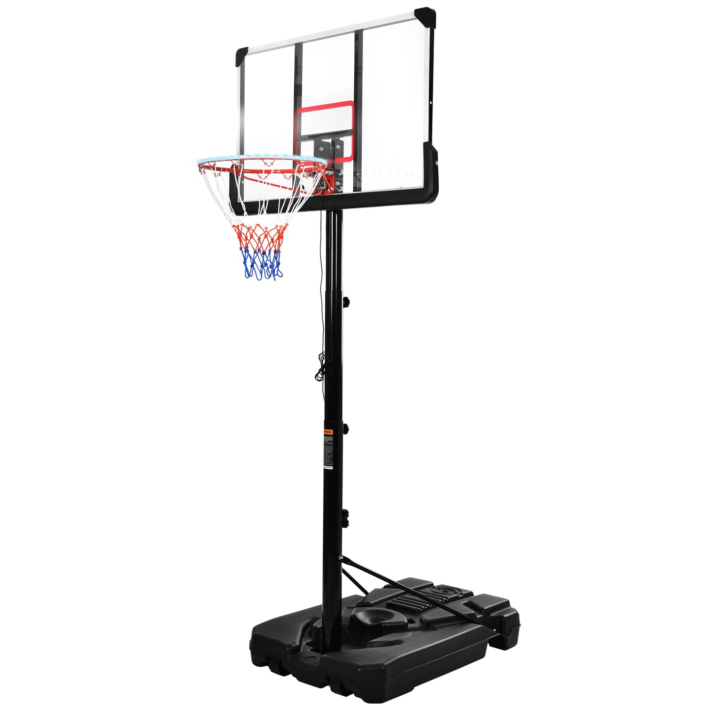 Portable Basketball Hoop Basketball System 6.6-10ft Height Adjustment for Youth Adults LED Basketball Hoop Lights, Colorful lights, Waterproof，Super Bright to Play at Night Outdoors,Good Gift for Kids