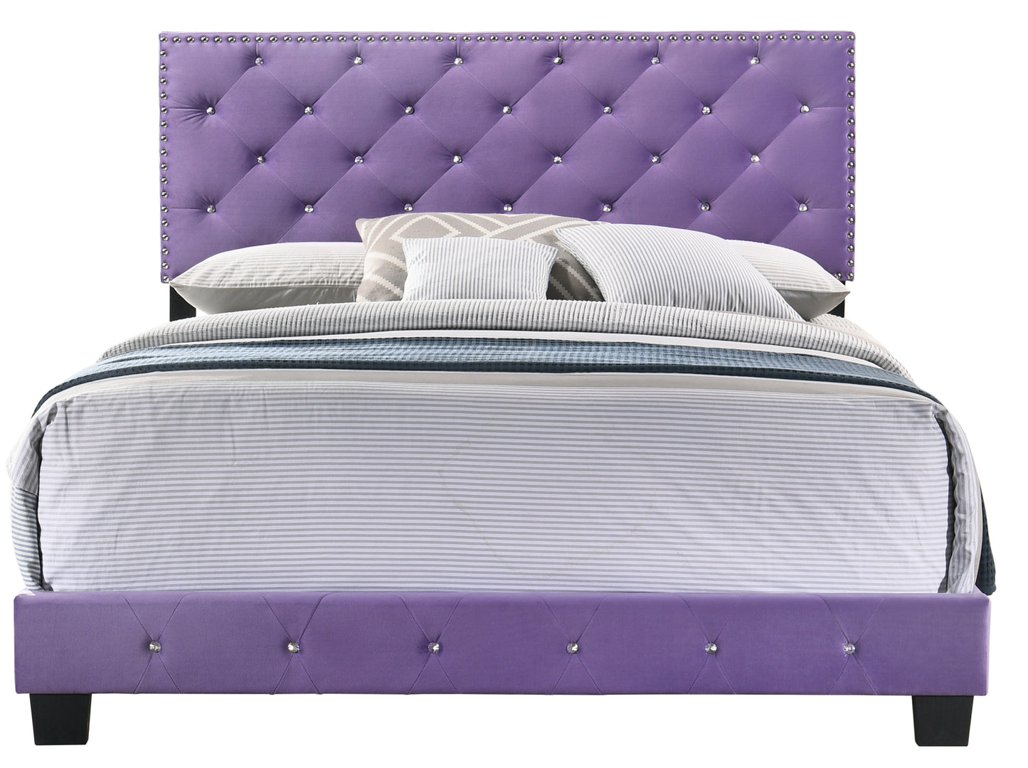 Suffolk G1402-FB-UP Full Bed , PURPLE