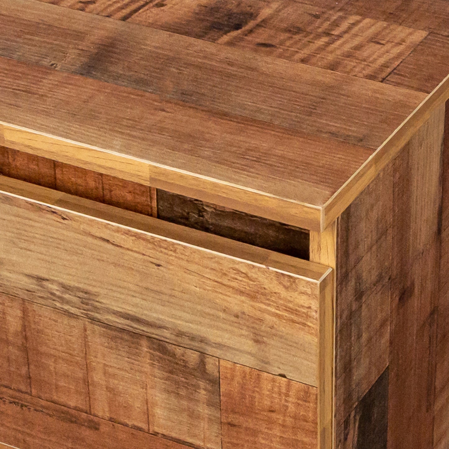 Modern Walnut 6 Drawer Nightstands