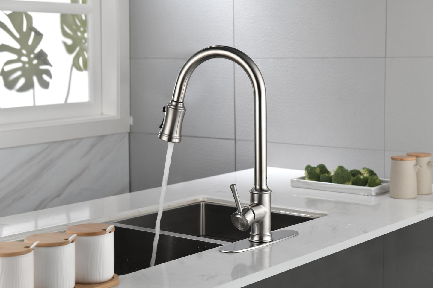 Touch Kitchen Faucet with Pull Down Sprayer