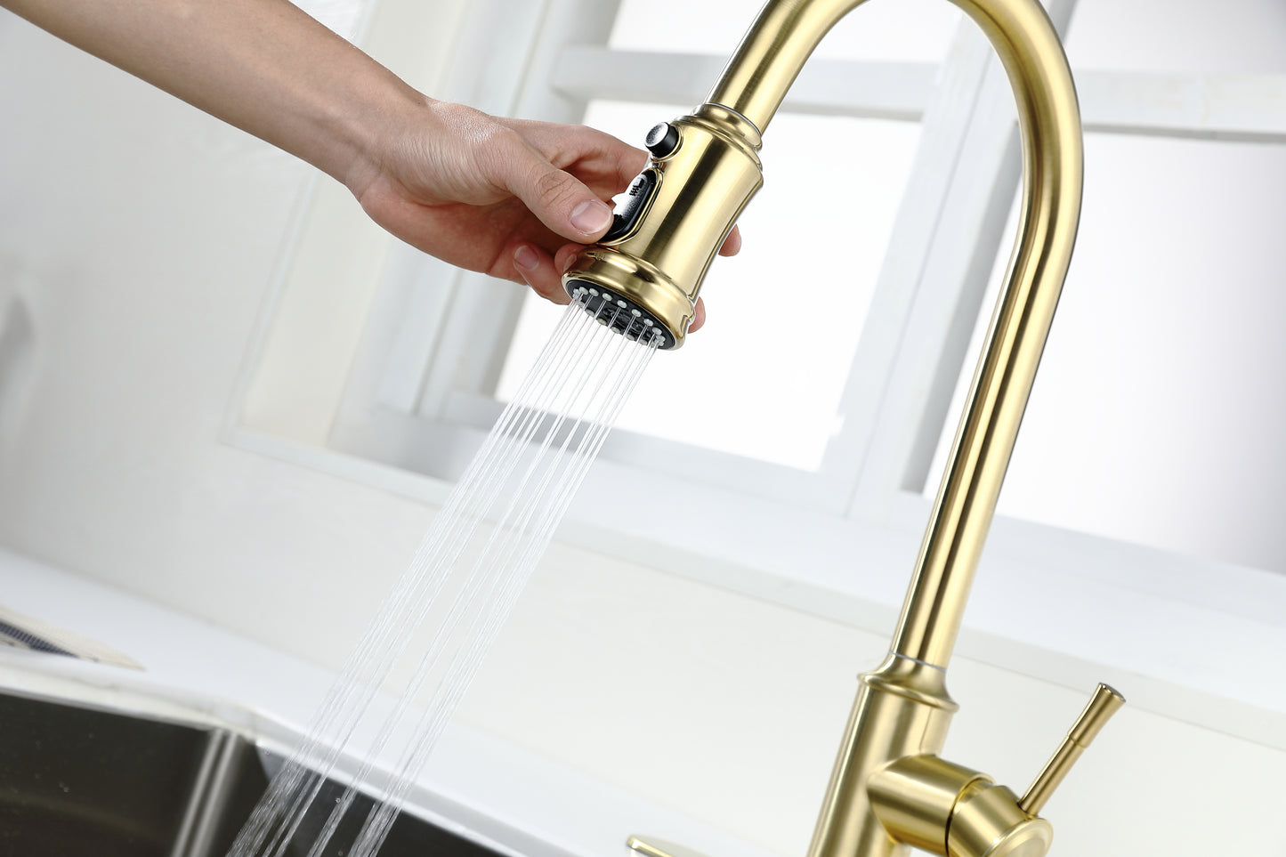 Touch Kitchen Faucet with Pull Down Sprayer