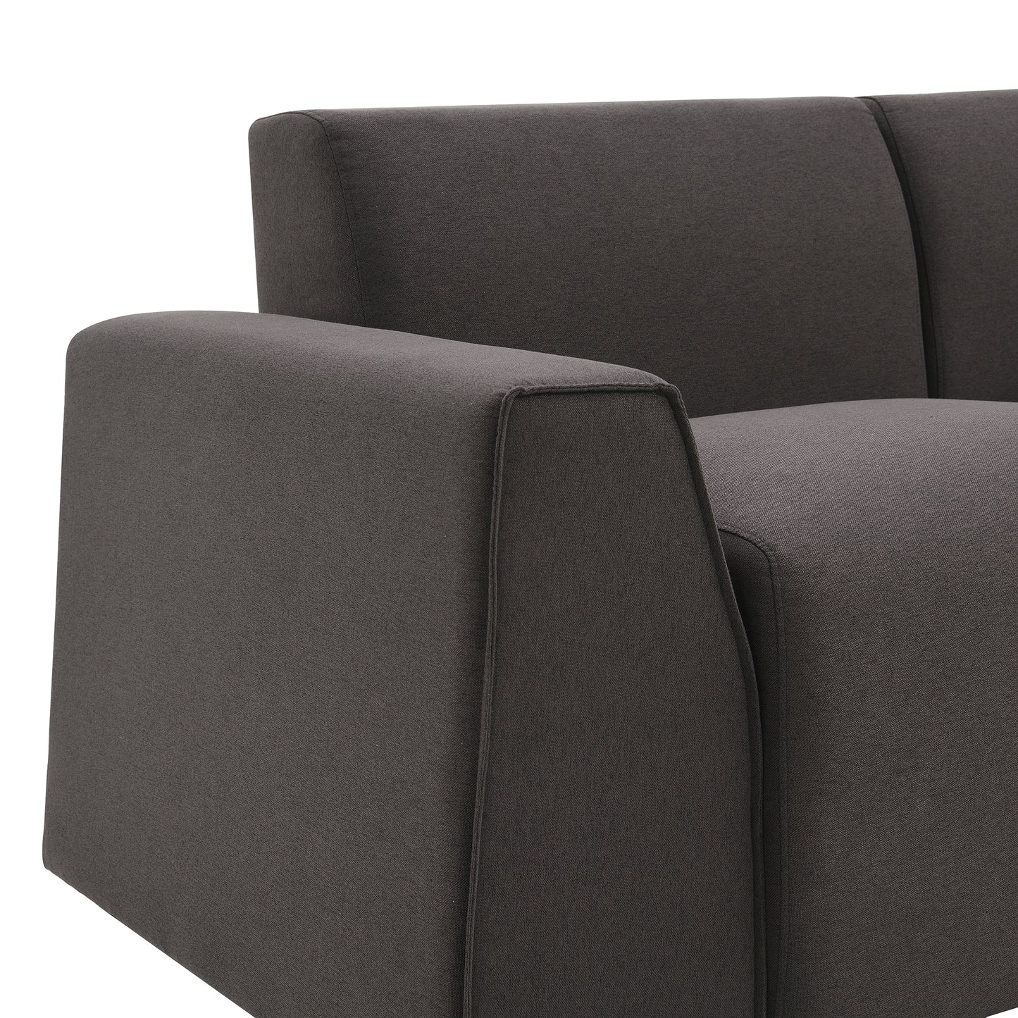 Stylish and Comfortable Modern Linen Fabric Sofa with Wide Armrests