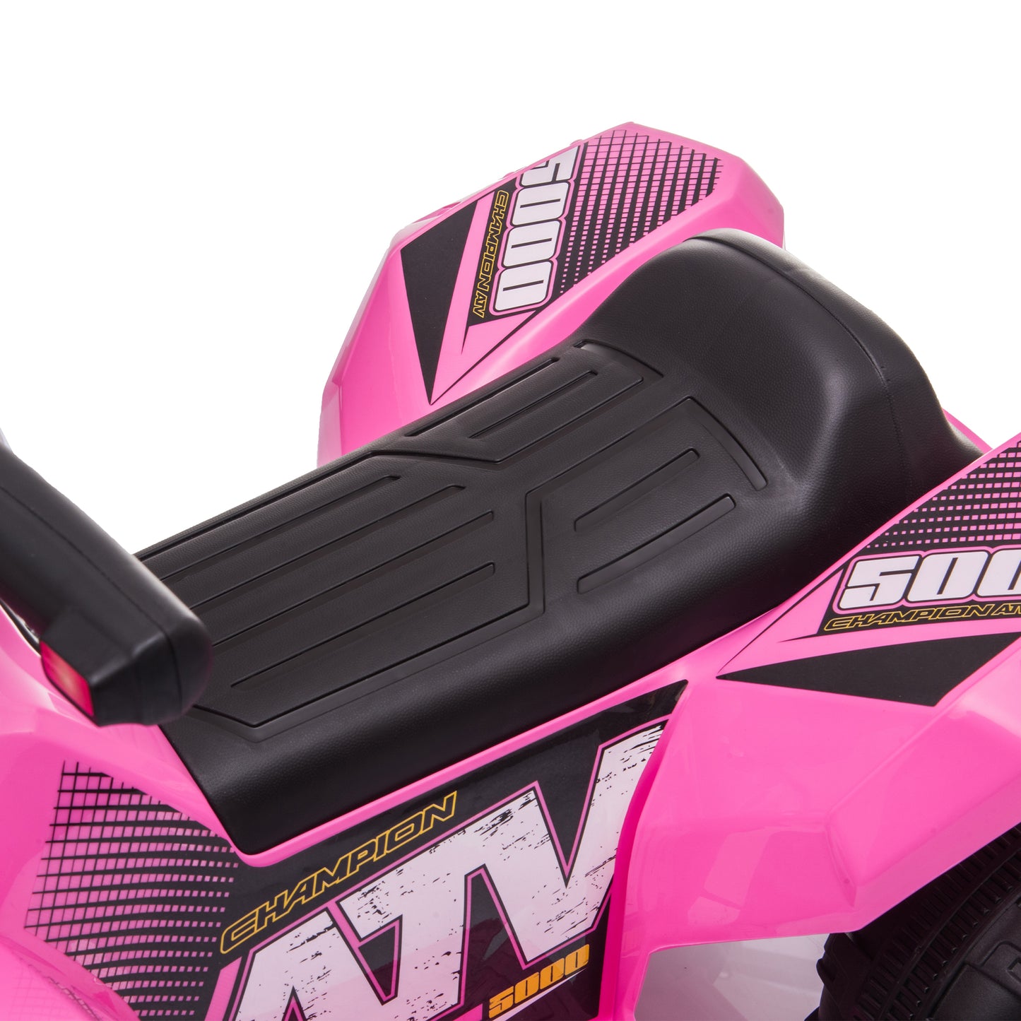 Pink Rechargeable Battery Powered Kids ATV with All-Terrain Wheels