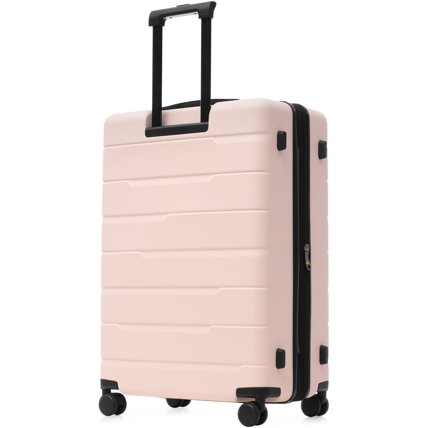 Luggage Sets 3 Piece Suitcase Set 20/24/28,Carry on Luggage Airline Approved,Hard Case with Spinner Wheels,Pink and Black