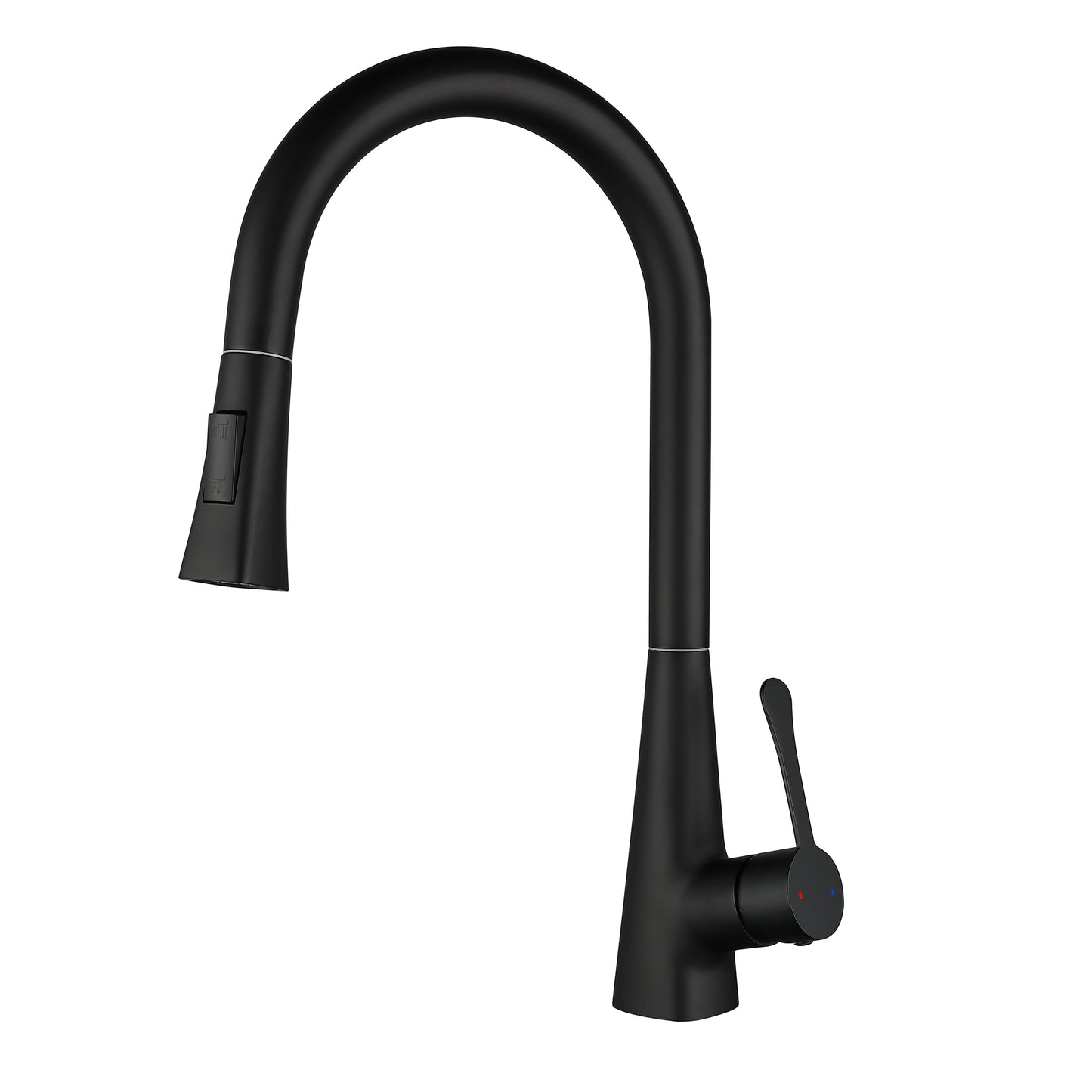 Kitchen Faucet with Pull Down Sprayer Matte Black, High Arc Single Handle Kitchen Sink Faucet , Commercial Modern Stainless Steel Kitchen Faucets