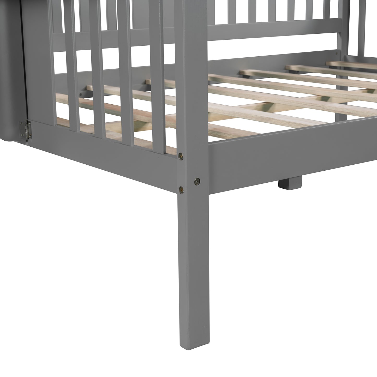 Full size Daybed, Wood Slat Support, Gray