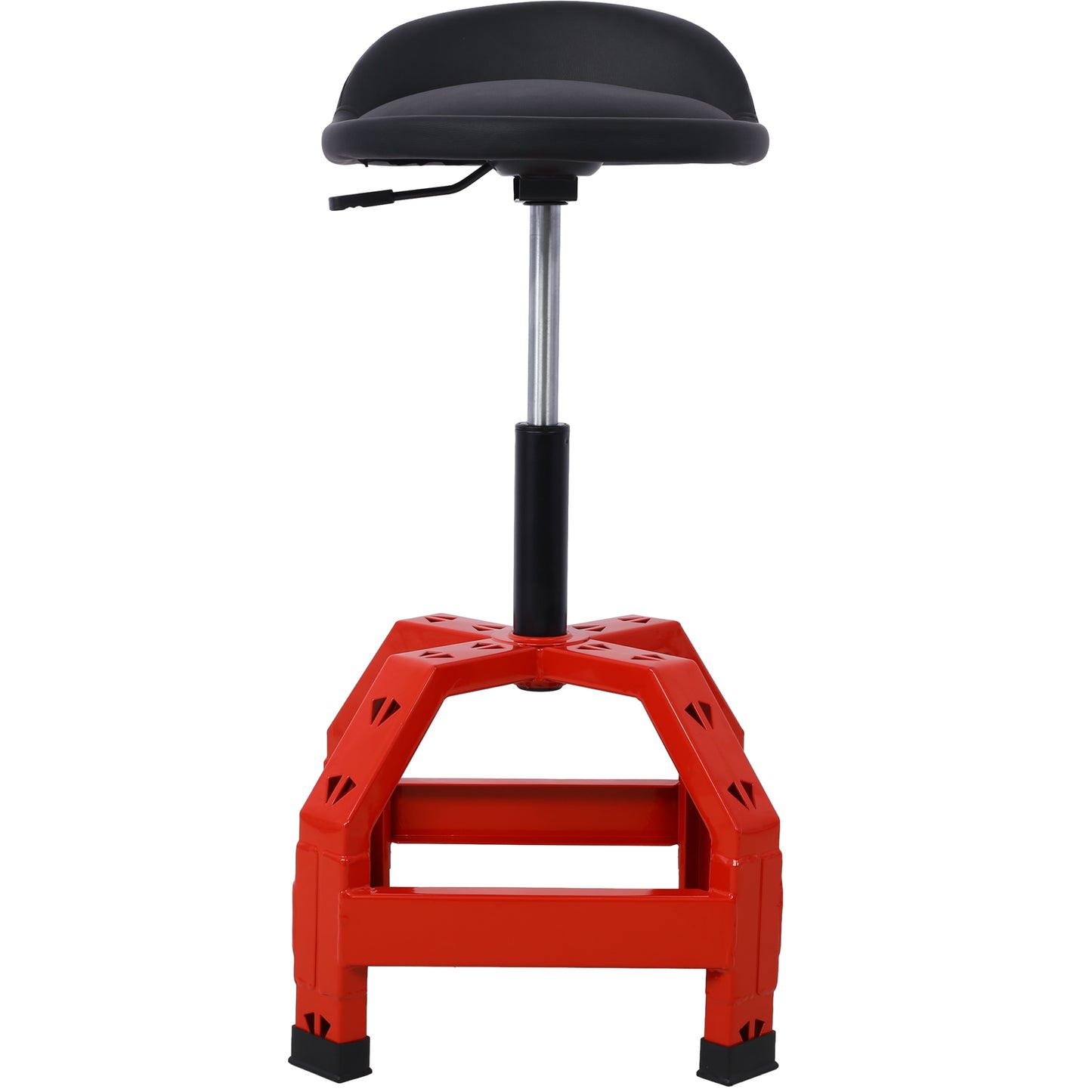 Pneumatic 360 Degree Swivel Stool, Mechanics Rolling Creeper Seat, Heavy Duty  Mechanics Stool, red