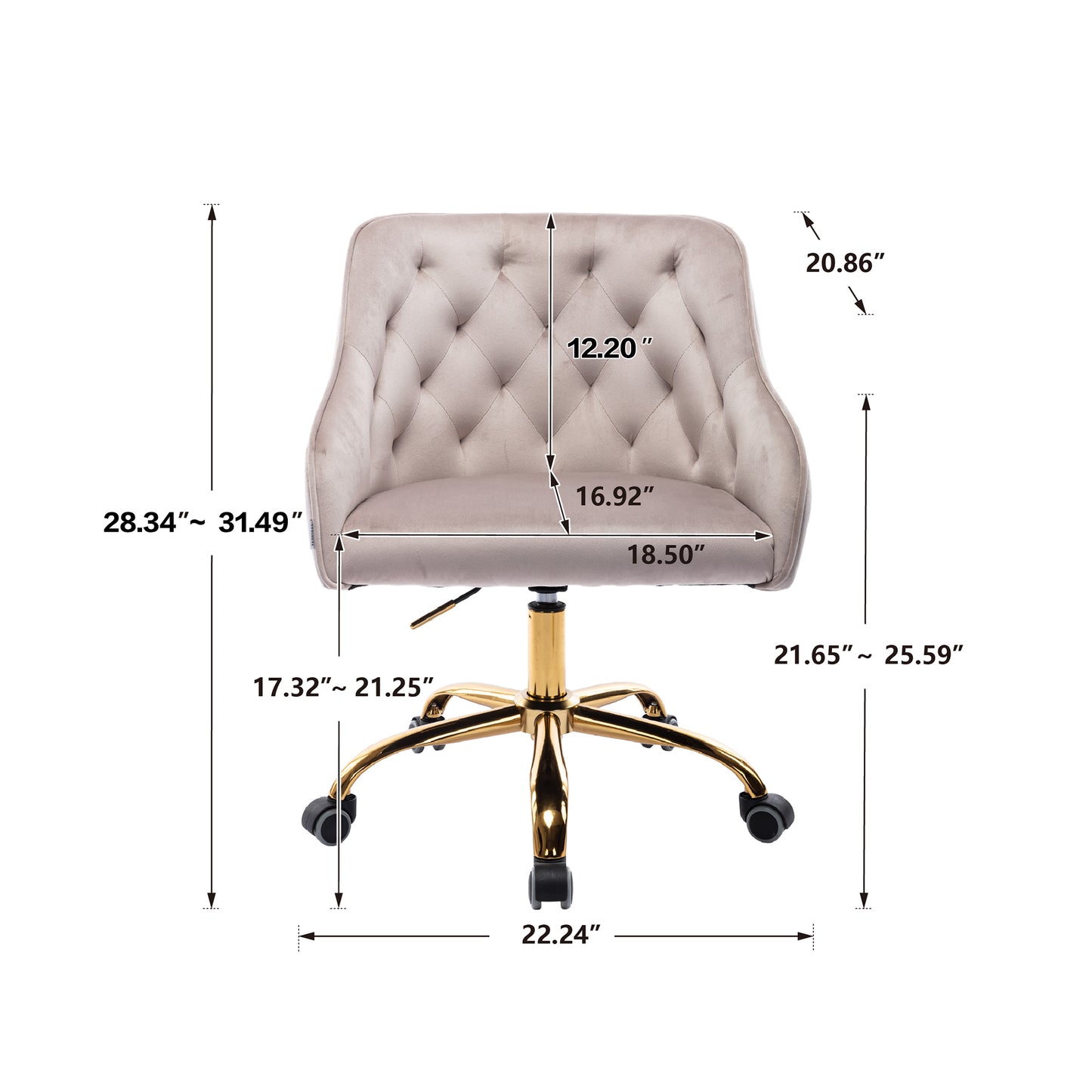 Swivel Shell Chair for Living Room/Bed Room, Modern Leisure office Chair