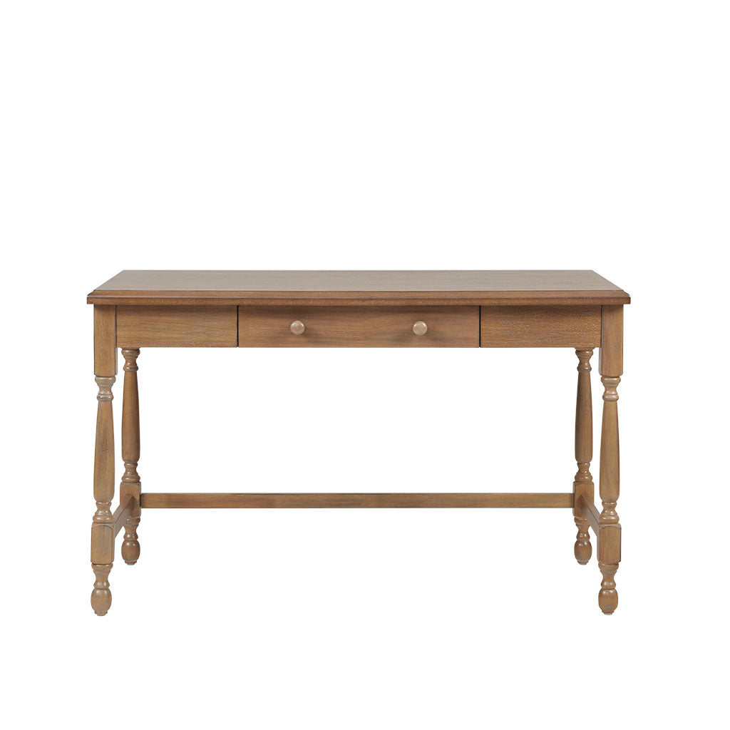 Tabitha Wooden Desk with Turned Legs and Drawer