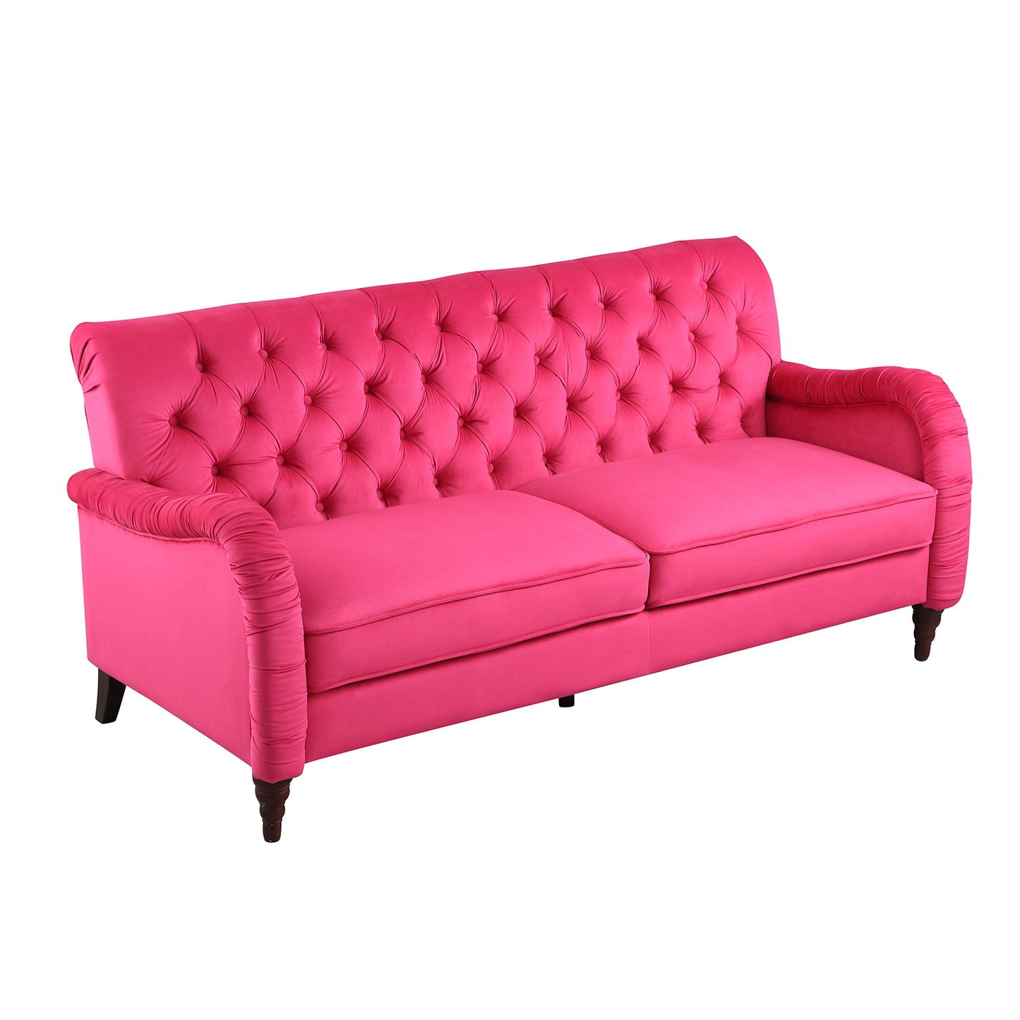 rose red  Chesterfield;3 seater ,modern sofa