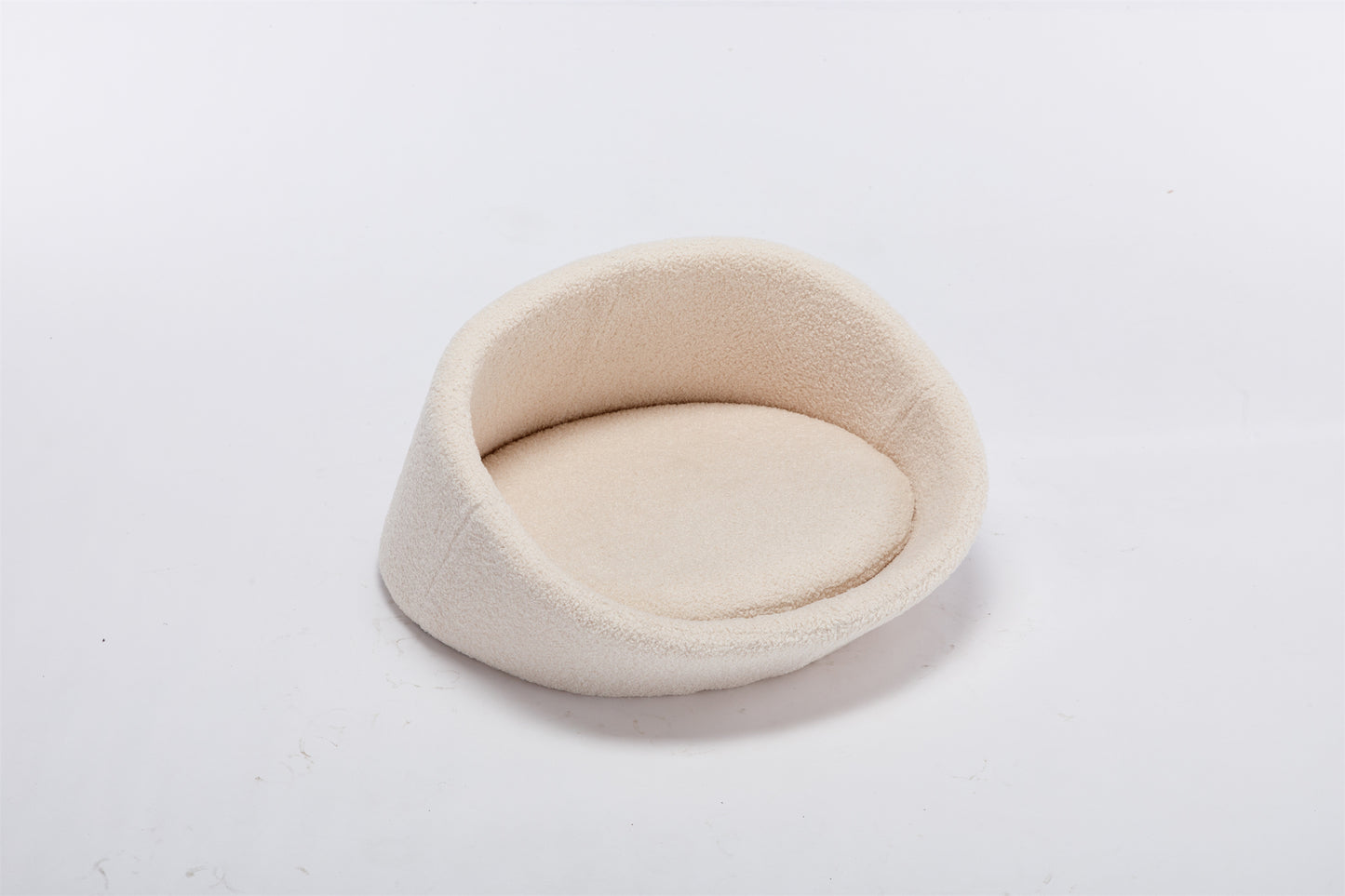 PANGPANG Cat Bed Pet Sofa With E1 Solid Wood frame, Cashmere Cover,Mid Size,BEIGE