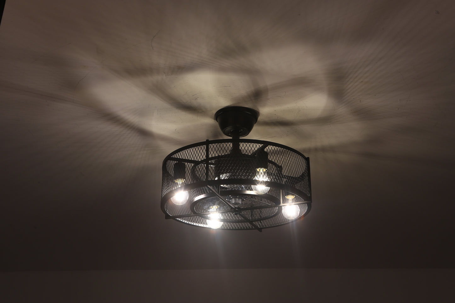 Elegant Black Ceiling Fan with Remote Control - 6 Speeds, Reversible Blades, Quiet Motor - Enhanced Cooling and Comfort All Year Round