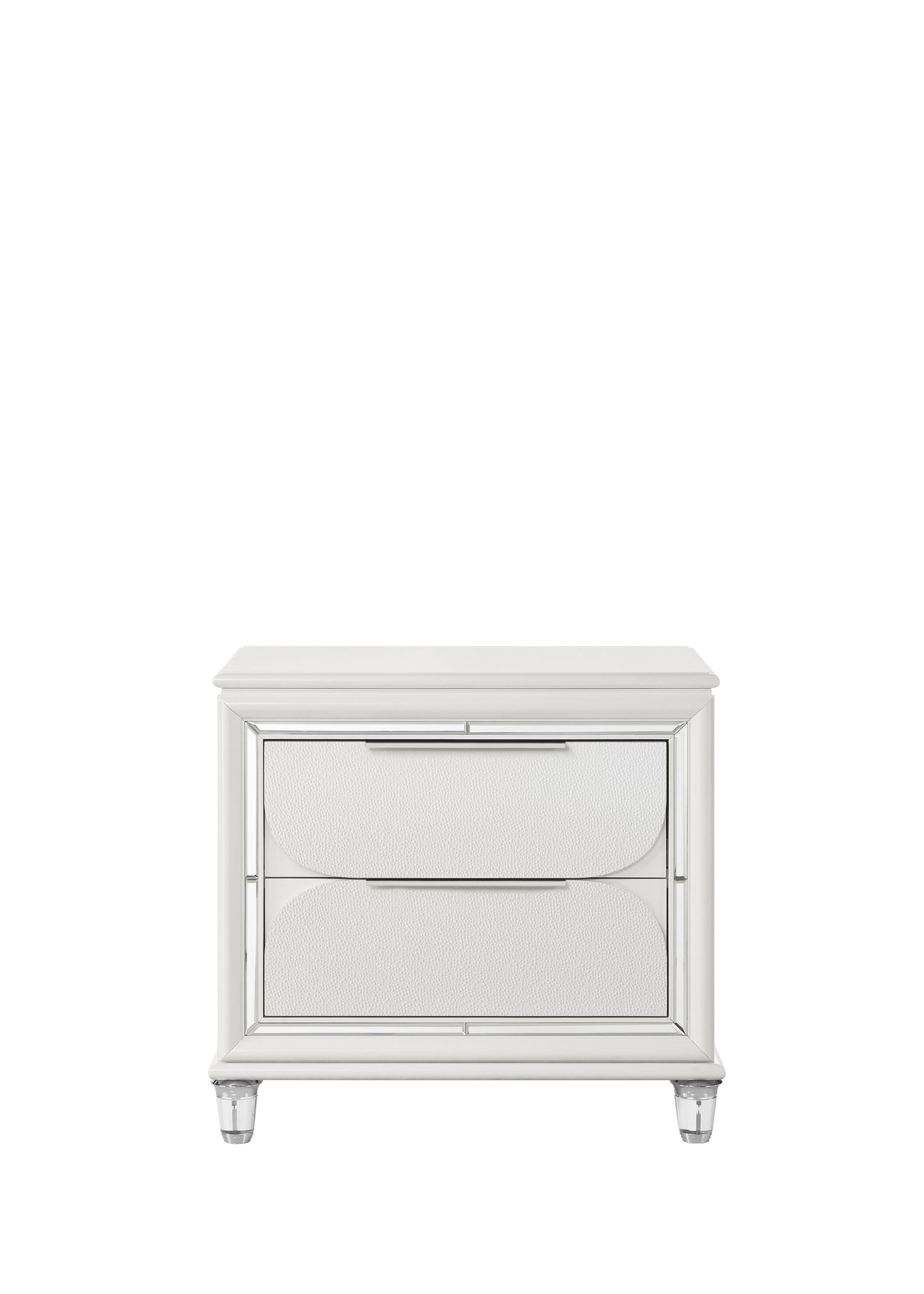 Tarian Nightstand, Pearl White Finish BD02318