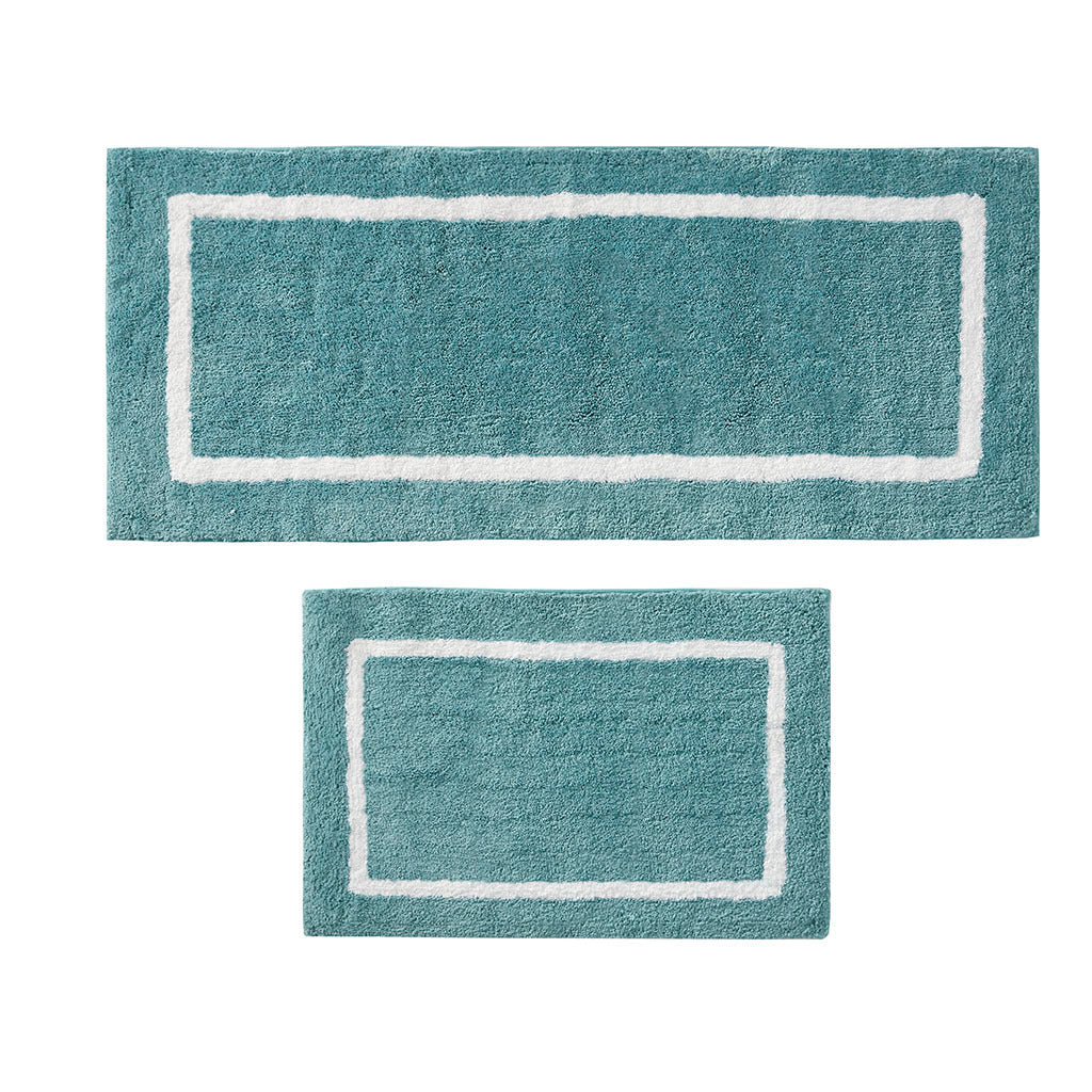 Aqua Reversible High Pile Microfiber Bath Rug