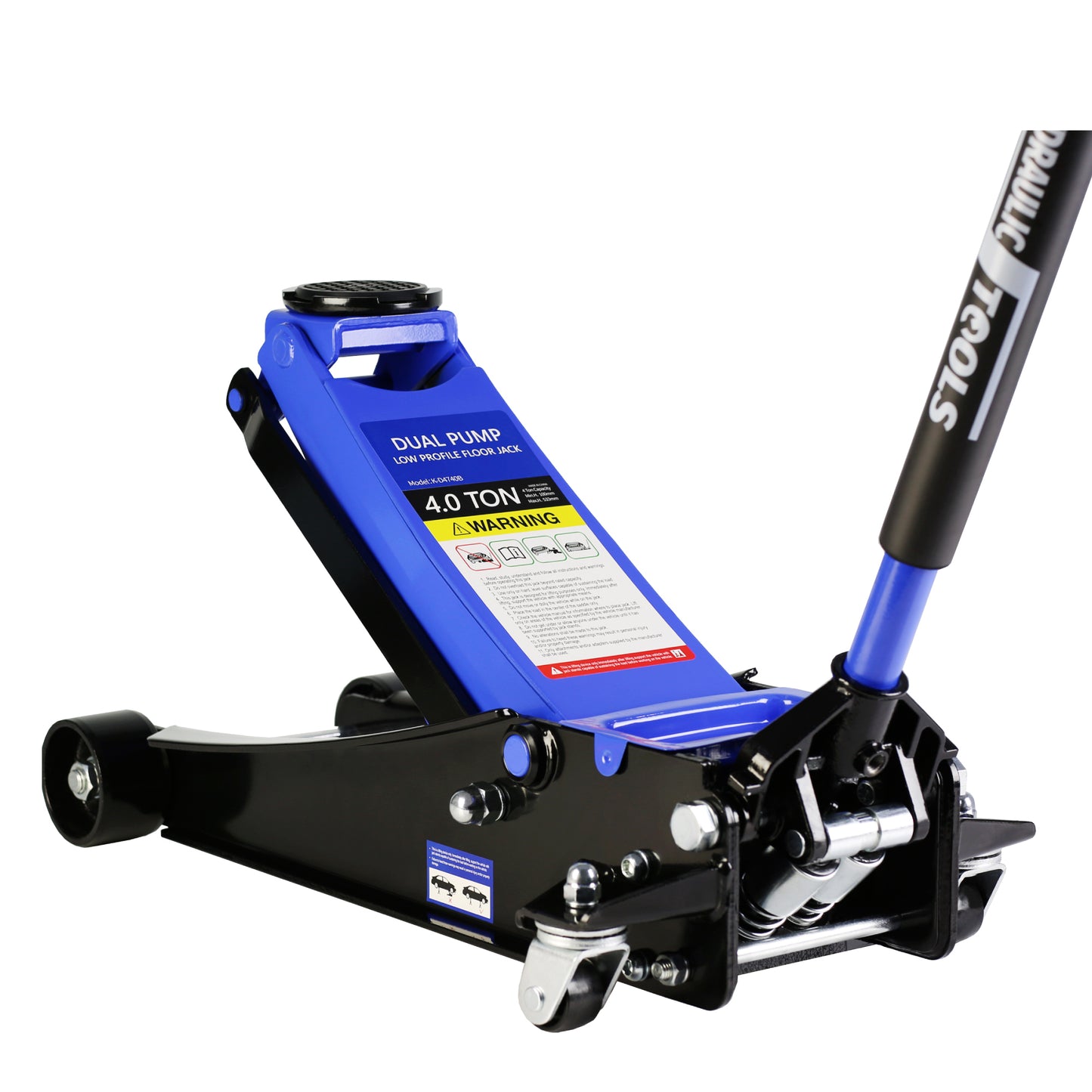 4-Ton Low Profile Racing Floor Jack with Dual Piston Quick Lift Pump