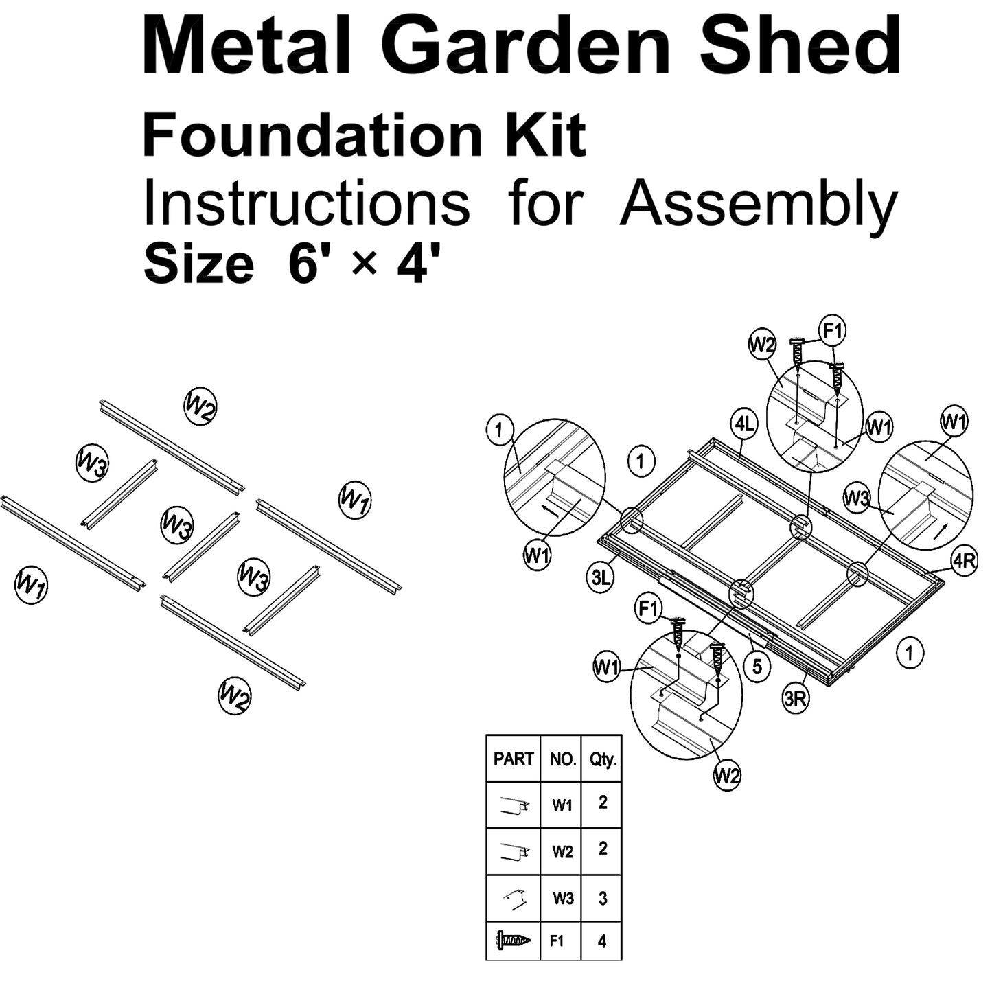 Patio 6ft x4ft Bike Shed Garden Shed, Metal Storage Shed with Lockable Door, Tool Cabinet with Vents and Foundation for Backyard, Lawn, Garden, Brown