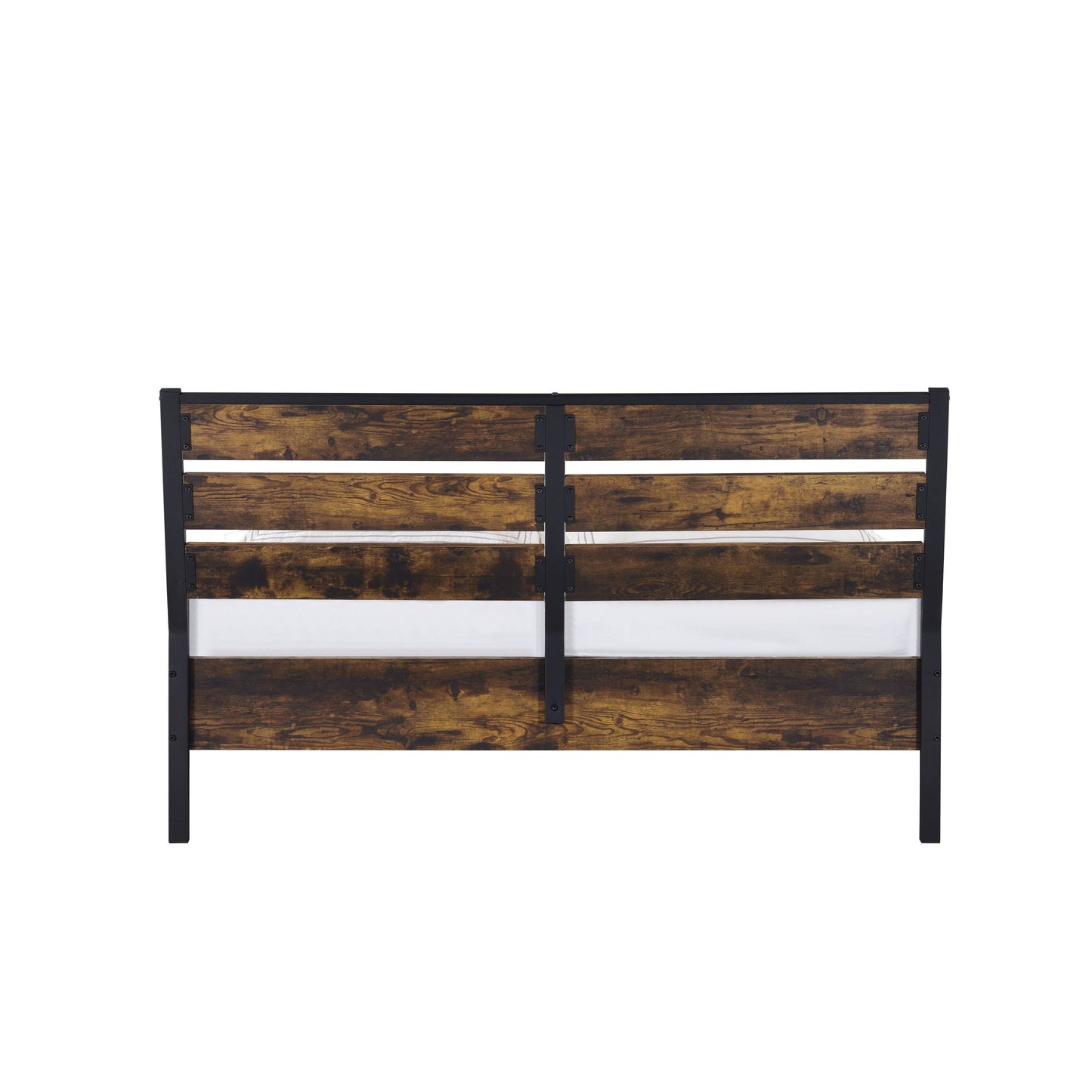 Juvanth Eastern King Bed in Rustic Oak & Black Finish 24247EK