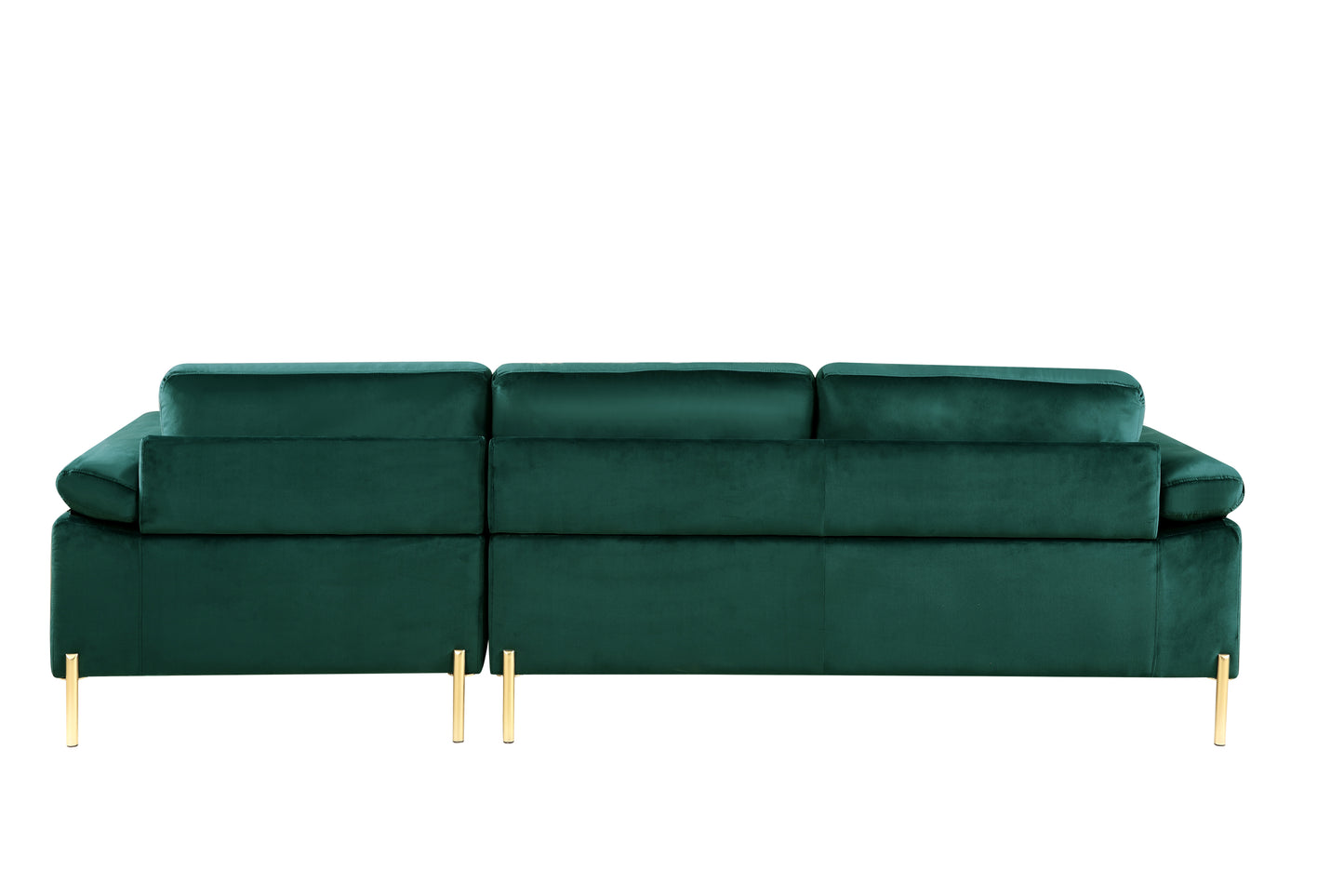 Shannon Velvet Sectional Sofa with Chaise