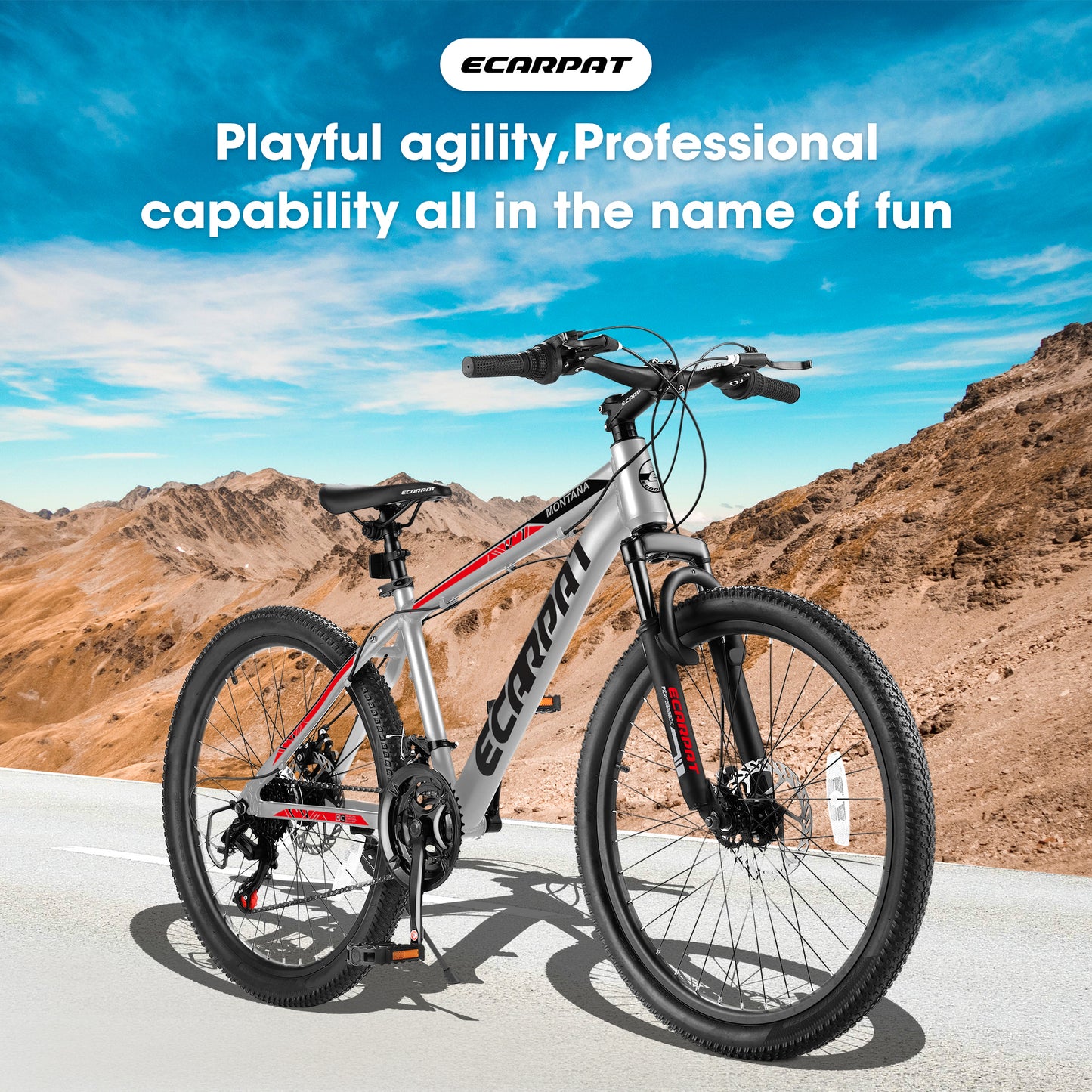 A26299 Rycheer 26 inch Mountain Bike Bicycle for Adults Aluminium Frame Bike Shimano 21-Speed with Disc Brake