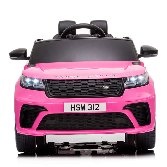 12V Licensed Range Rover Kids Ride-On Car, Battery Powered Vehicle w/ Remote Control, LED Lights, Music, Spring Suspension, Soft Start, Electric Car Toy Gift