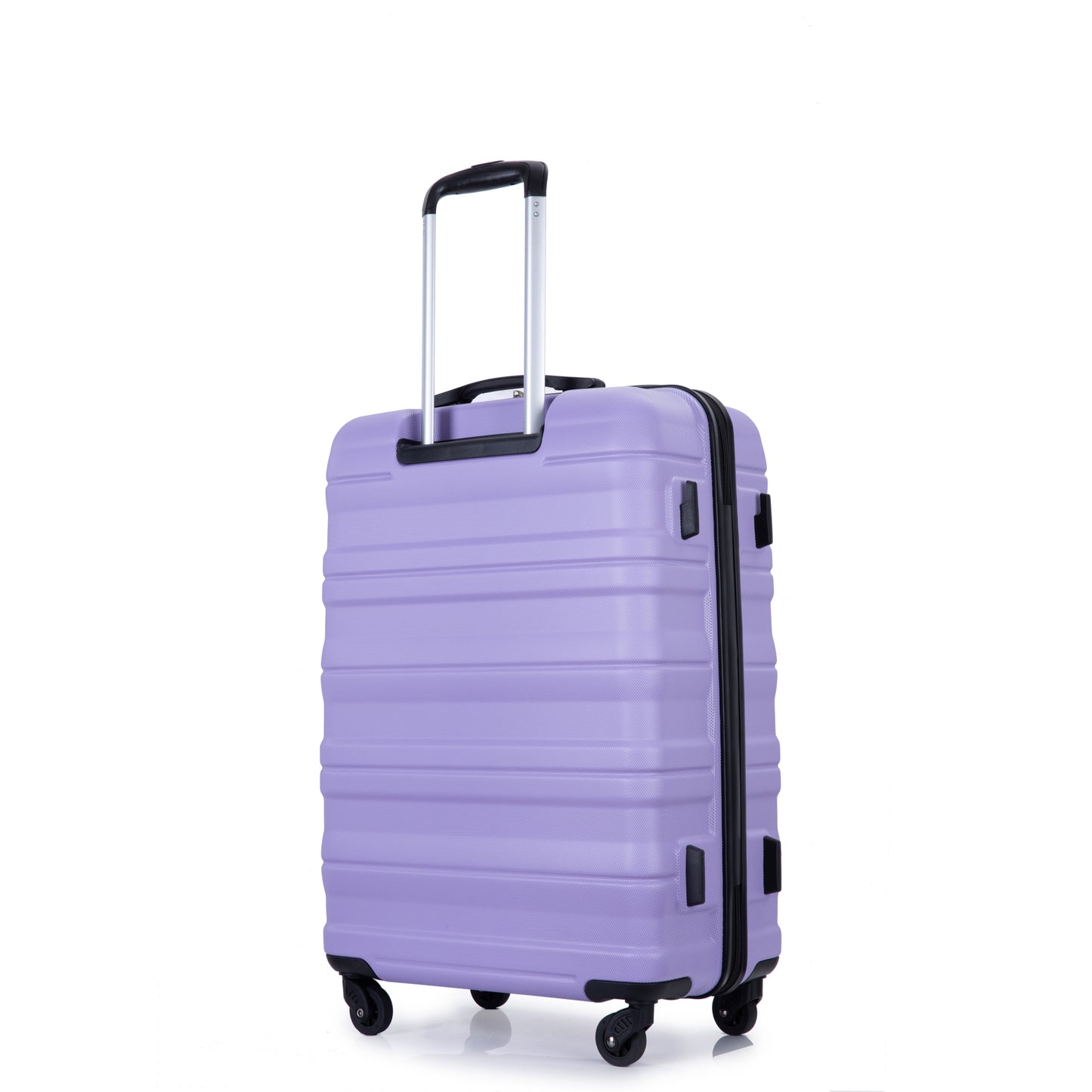 Expandable 3 Piece Luggage Sets PC Lightweight & Durable Suitcase with Two Hooks, Spinner Wheels, TSA Lock, (21/25/29) Purple