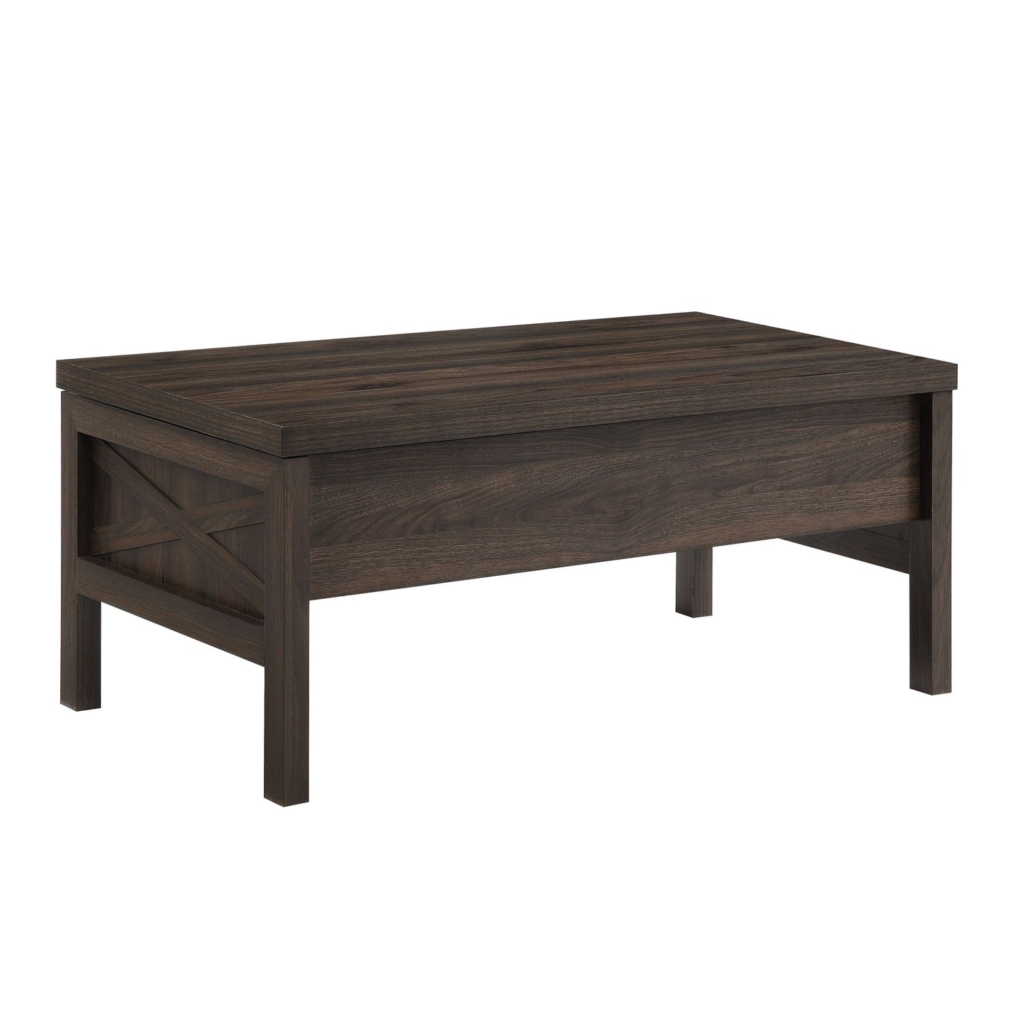 Harel Walnut Finish Lift-Top Coffee Table