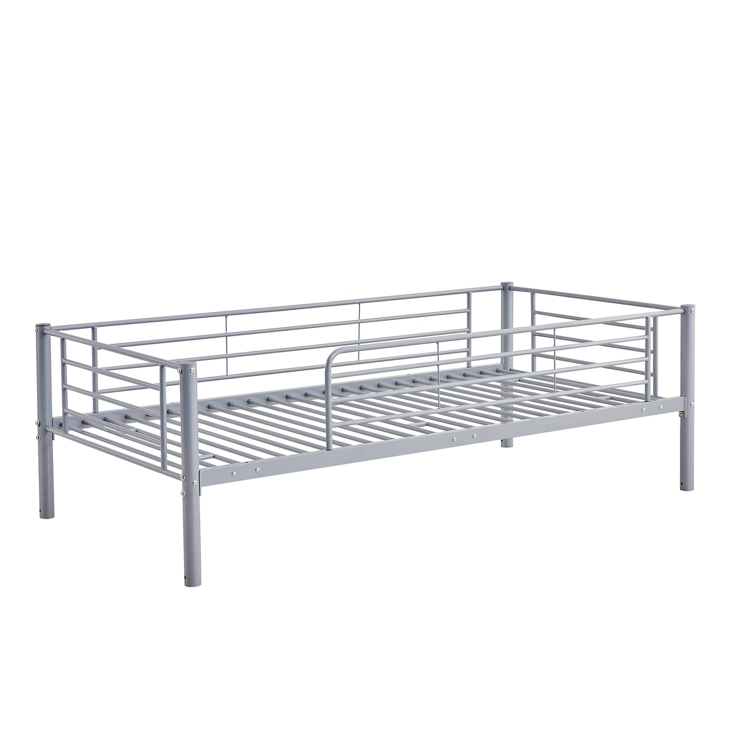 Twin-Twin-Twin Triple Bed with Built-in Ladder, Divided into Three Separate Beds,Gray(OLD SKU:LP000197AAE)