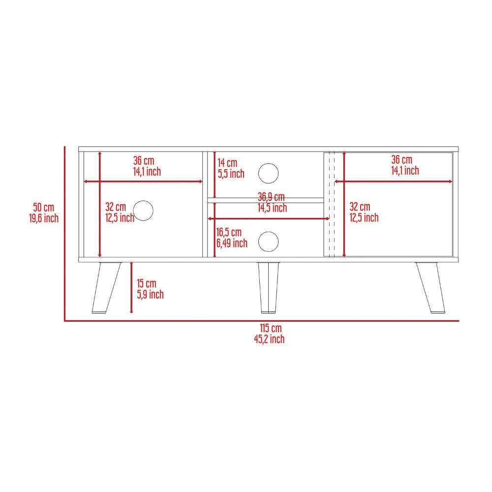 Boston DIY Living Room Set with Ontario TV Stand and Vassel Coffee Table, Black / Espresso