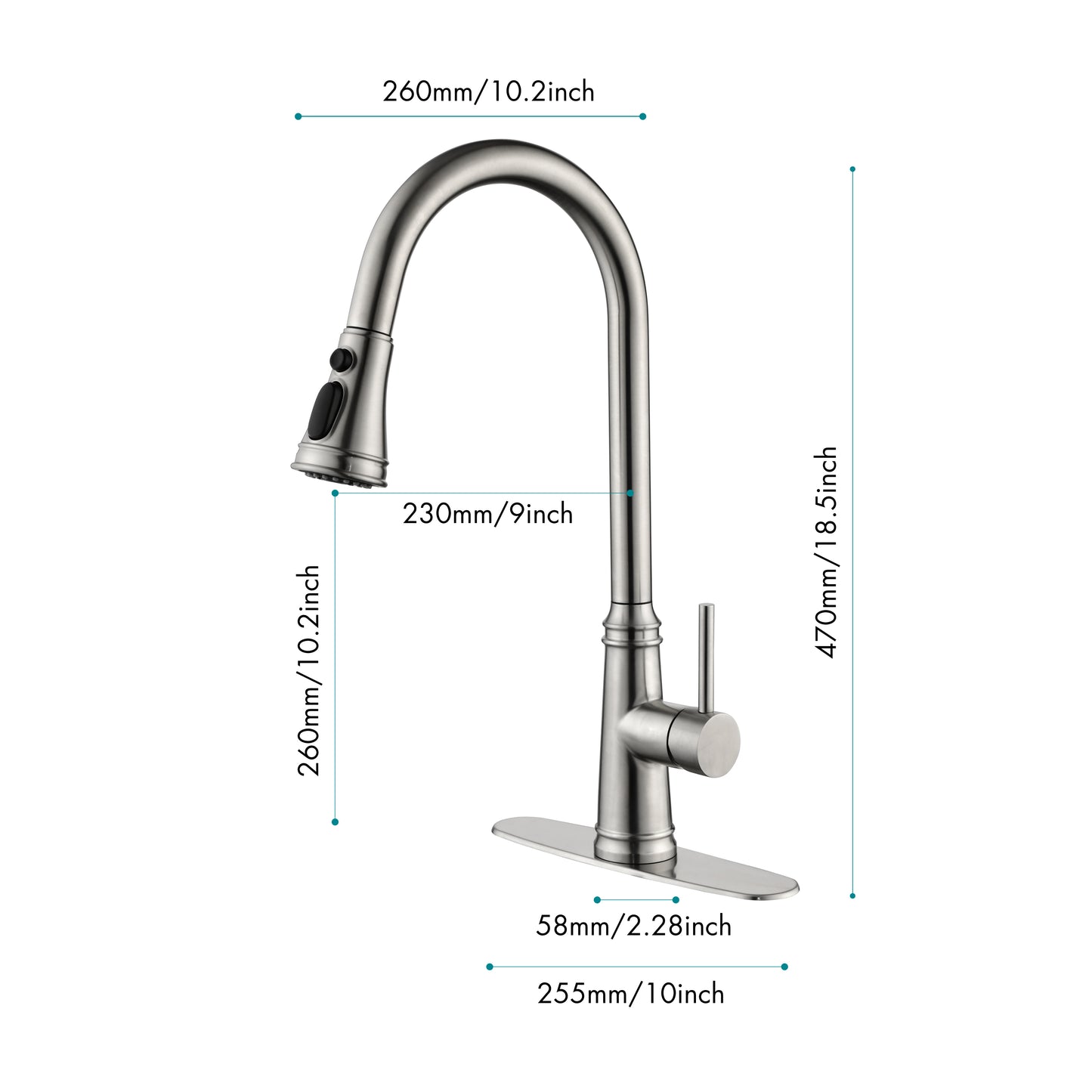 Touch Single Handle Bathroom Vanity Sink Faucet