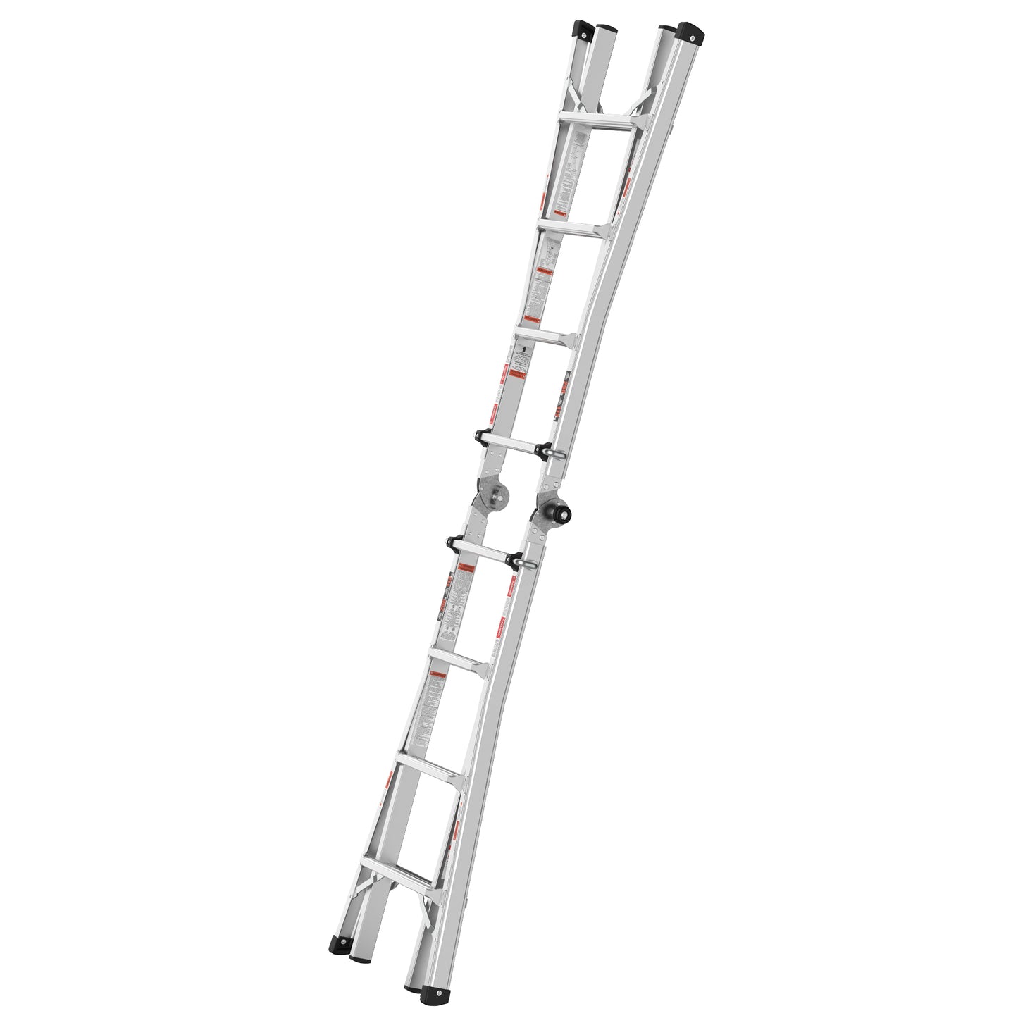 Multi position foldable engineering multifunctional aluminum alloy ladder A-type ladder straight ladder 17ft for home