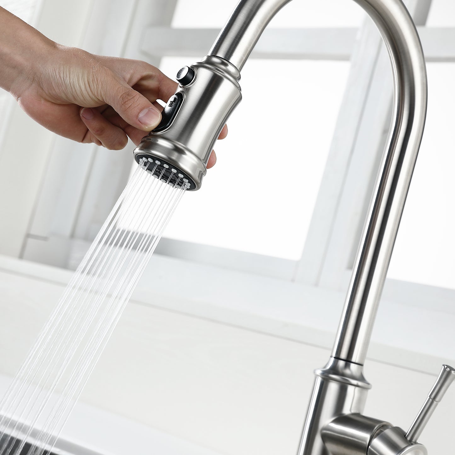 Touch Kitchen Faucet with Pull Down Sprayer