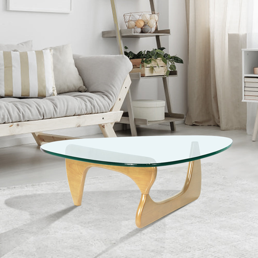 Triangle Coffee Table - Contemporary Solid Wood Design