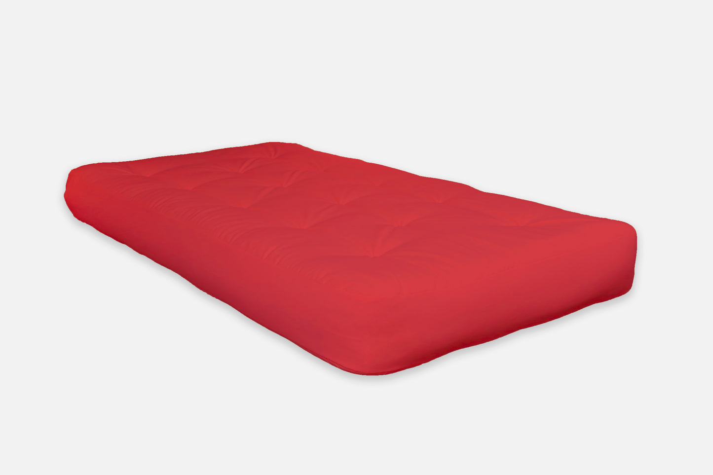 Full Size Mattress 8 Inch, Full Bed Mattresses, Futon Mattress, Full Mattress in a Box, Floor Mattress, Double Poly Single Foam Mattress 75" x 54" Red