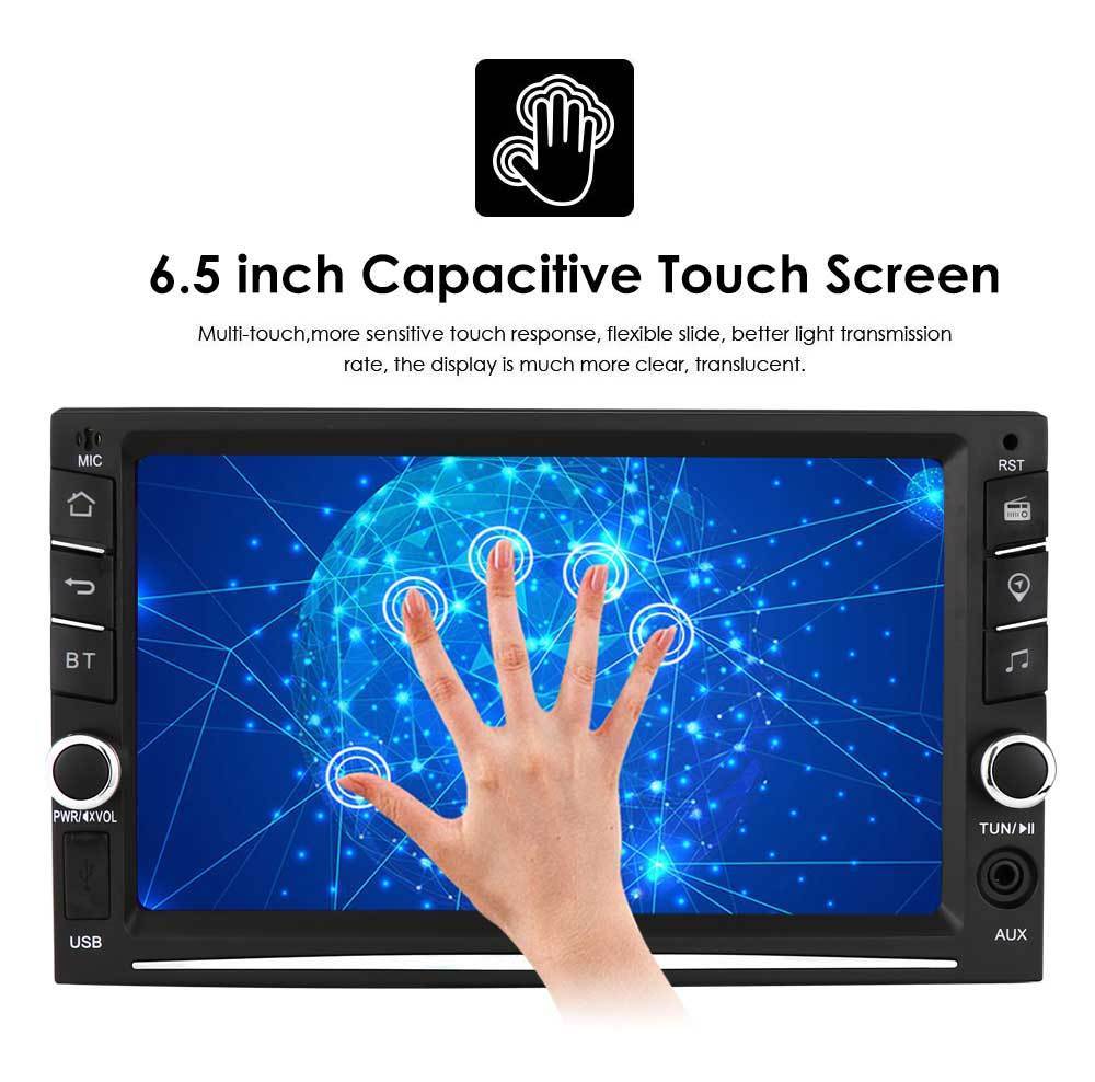 6.5 inch Double 2Din Touch Screen Android10 Car GPS Navigation Player with Apple Carplay