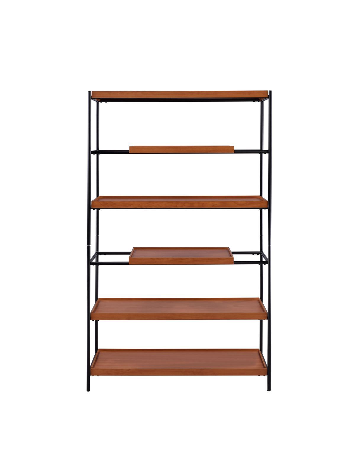 Oaken Bookshelf, Honey Oak & Black 92677