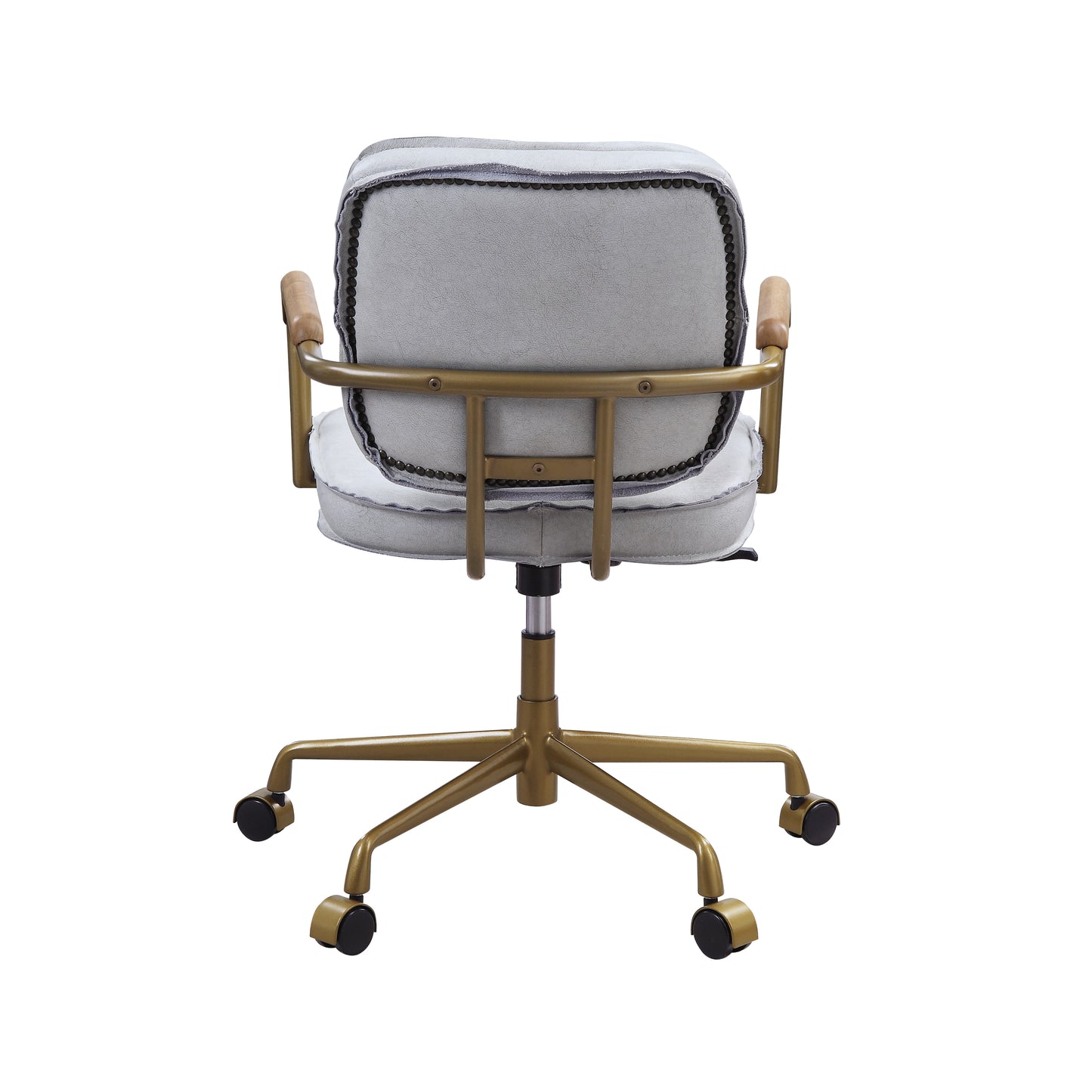 Siecross Office Chair in Vintage White Top Grain Leather 93172