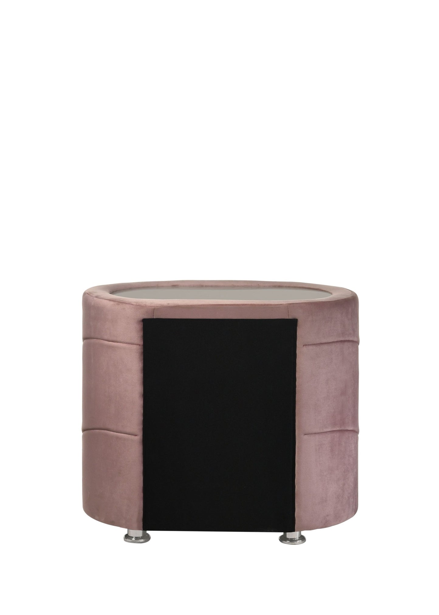 Salonia Nightstand, Pink Velvet BD01184