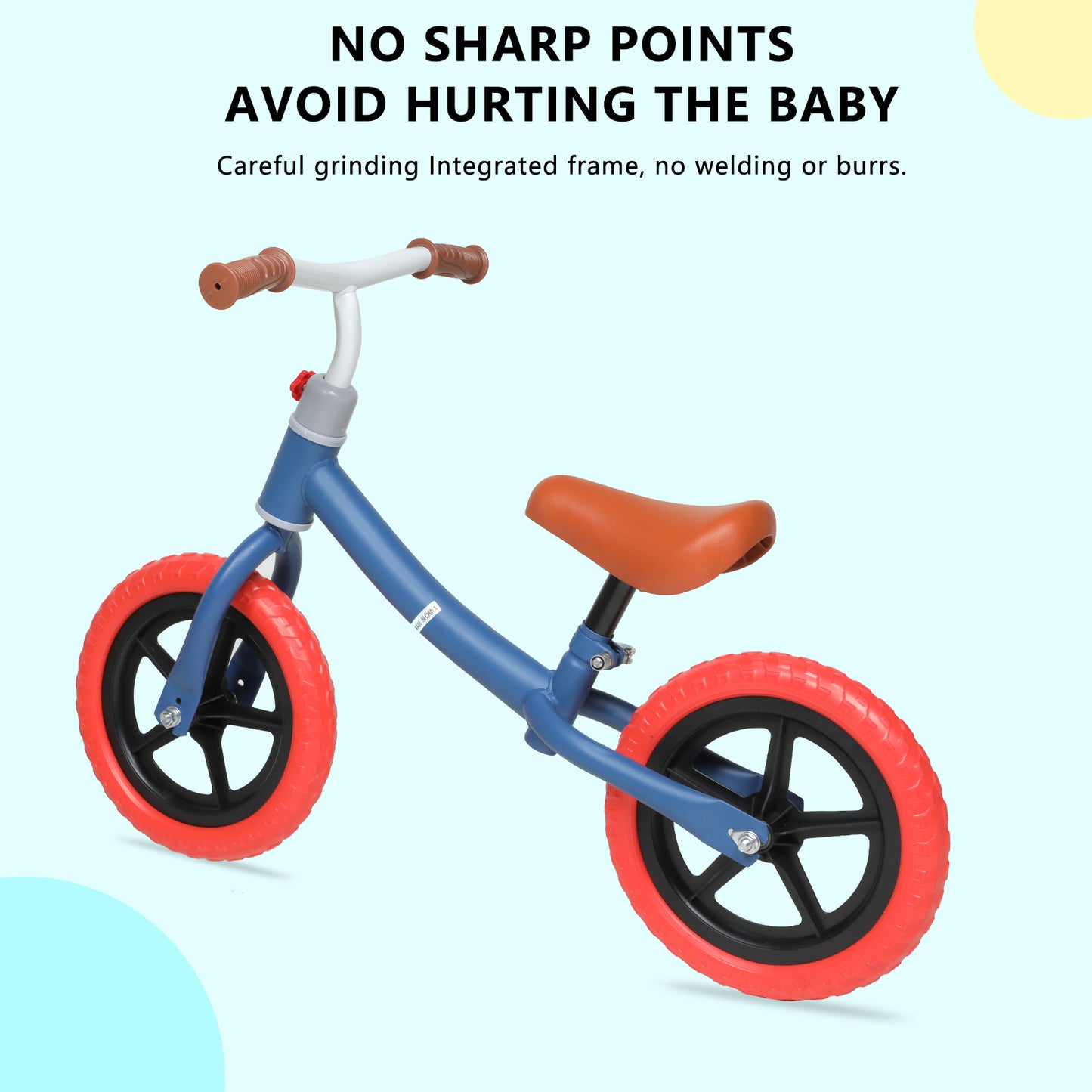 11-inch Adjustable Height Kids Balance Bike with Professional Tyres for 2-6 Year Olds