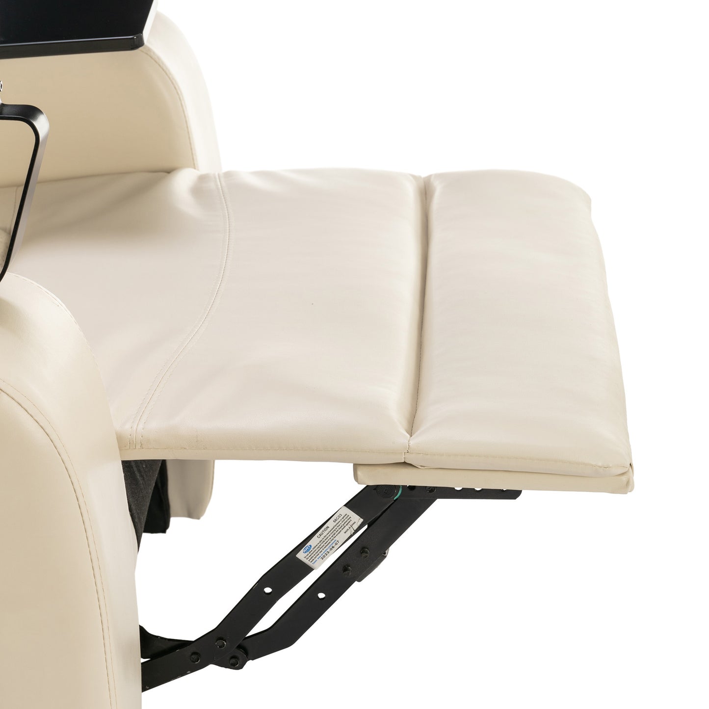 Power Recliner with Swivel, Cup Holder, USB Port, and Tray Table, White