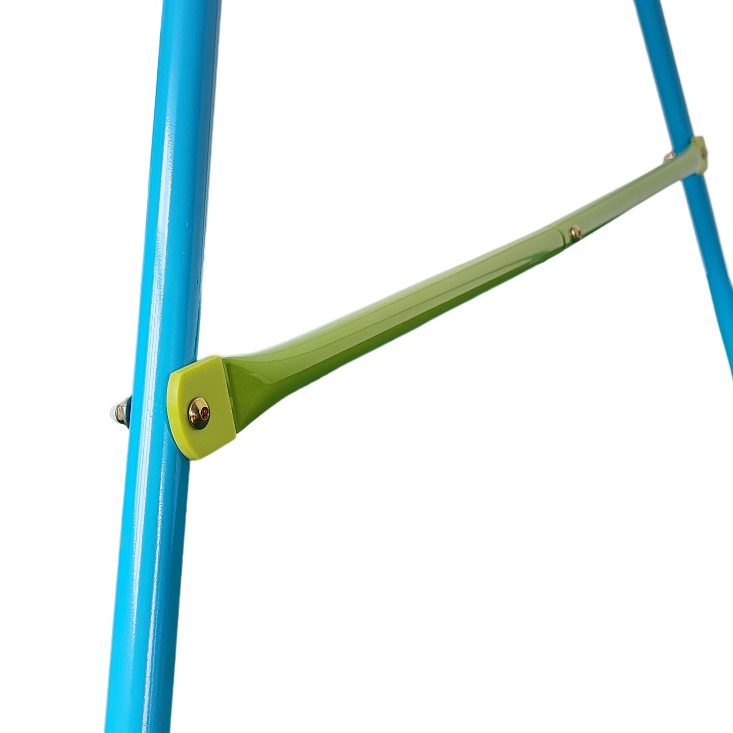 Versatile 2-in-1 Baby Swing in Lemon Green and Sky Blue - Safe Outdoor Playground Swing Set for Children Ages 3+