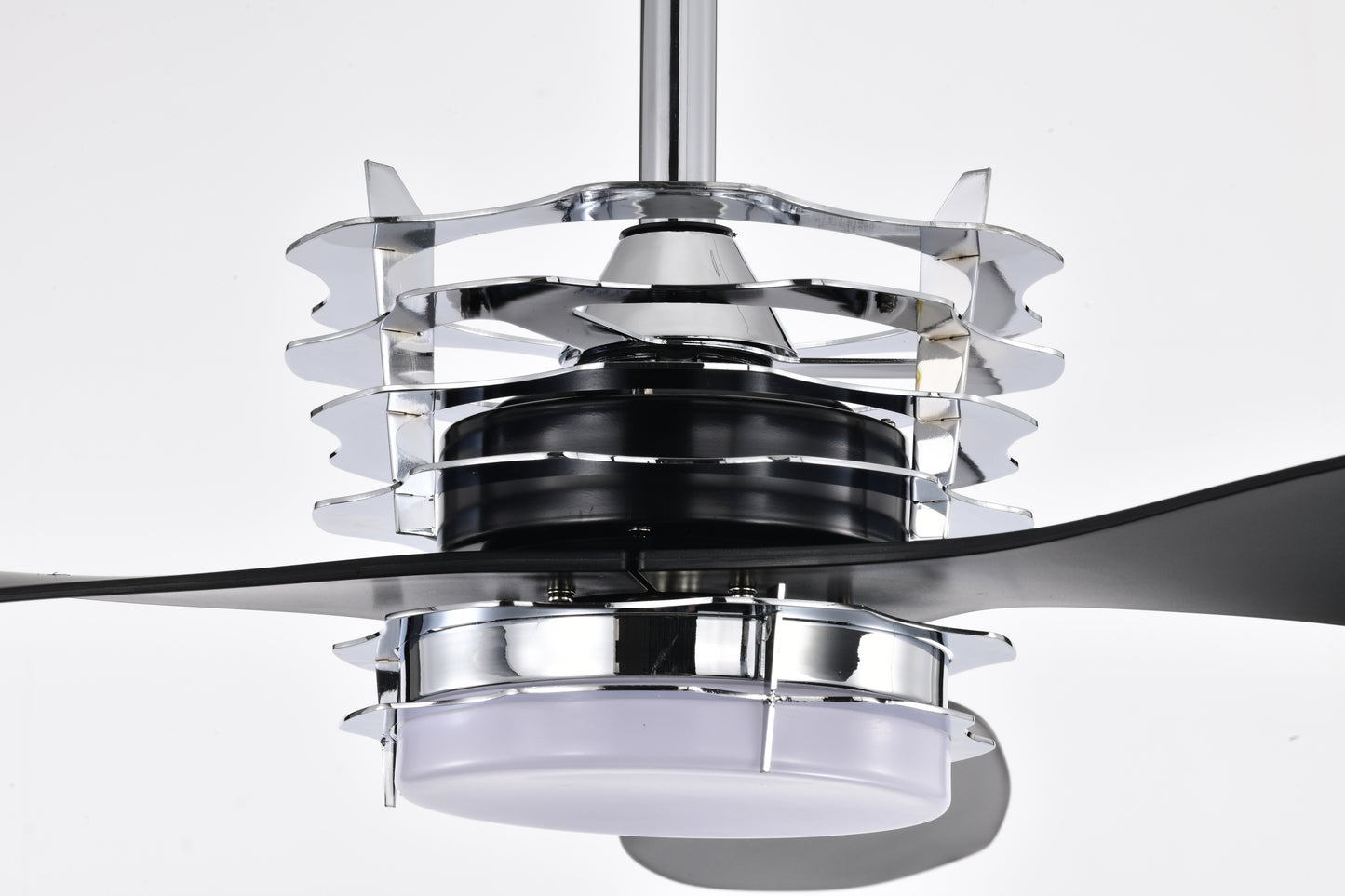 52-Inch Ceiling Fan with LED Lights and Remote Control, Modern Design