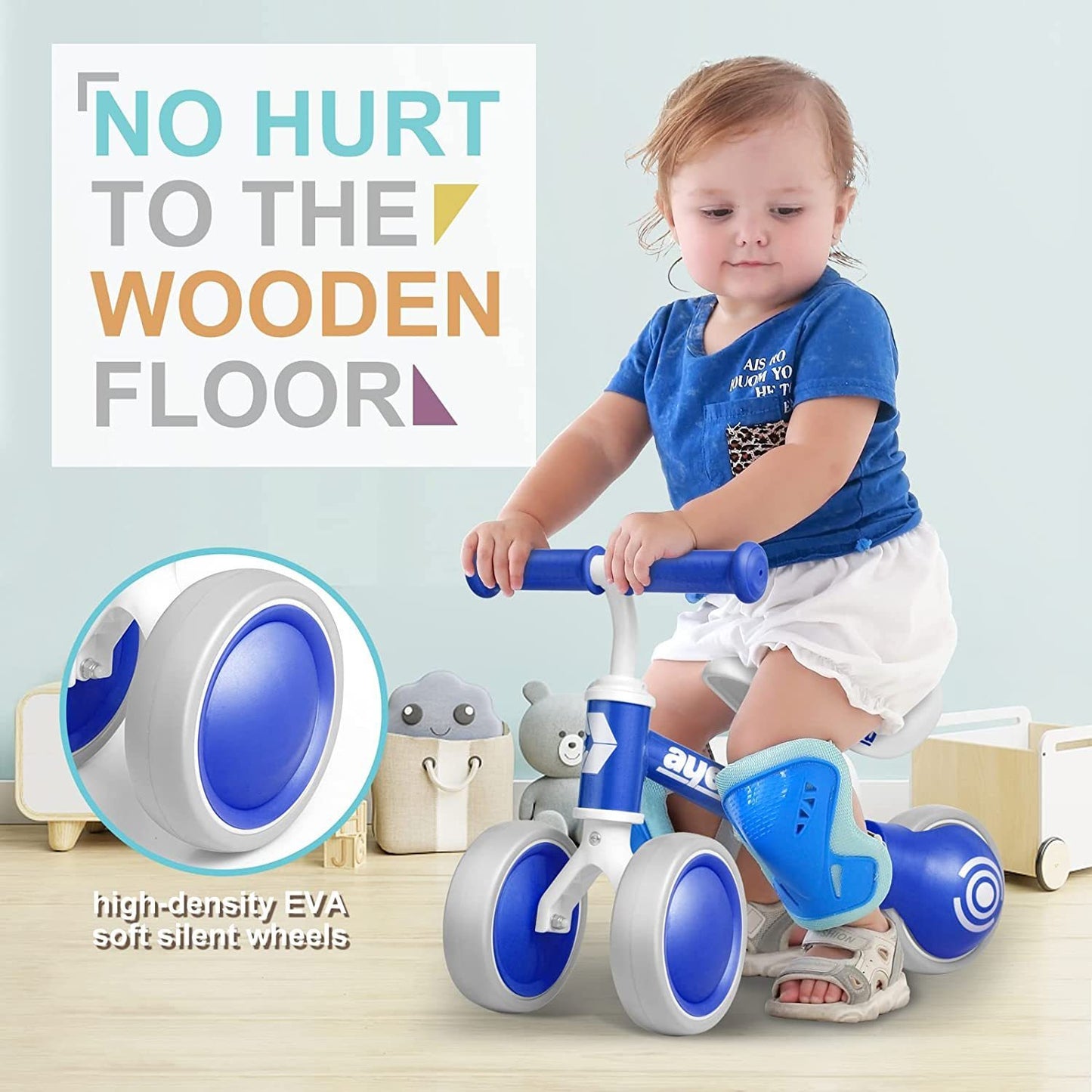 AyeKu Baby Balance Bike for 1 Year Old Boy - Toddler Bike for First Birthday Gifts