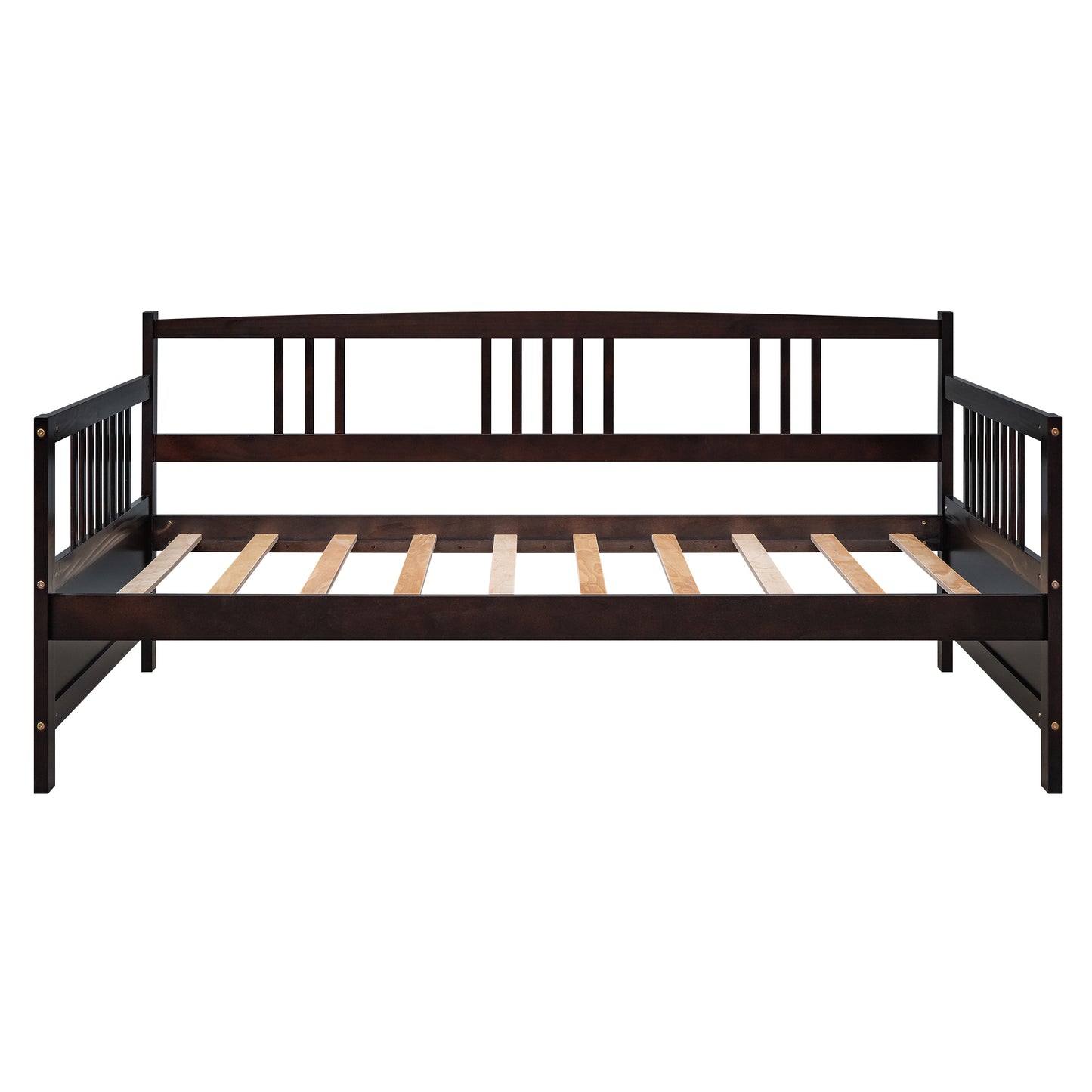 Modern Solid Wood Daybed, Multifunctional, Twin Size, Espresso (Previous SKU: WF191899AAP)